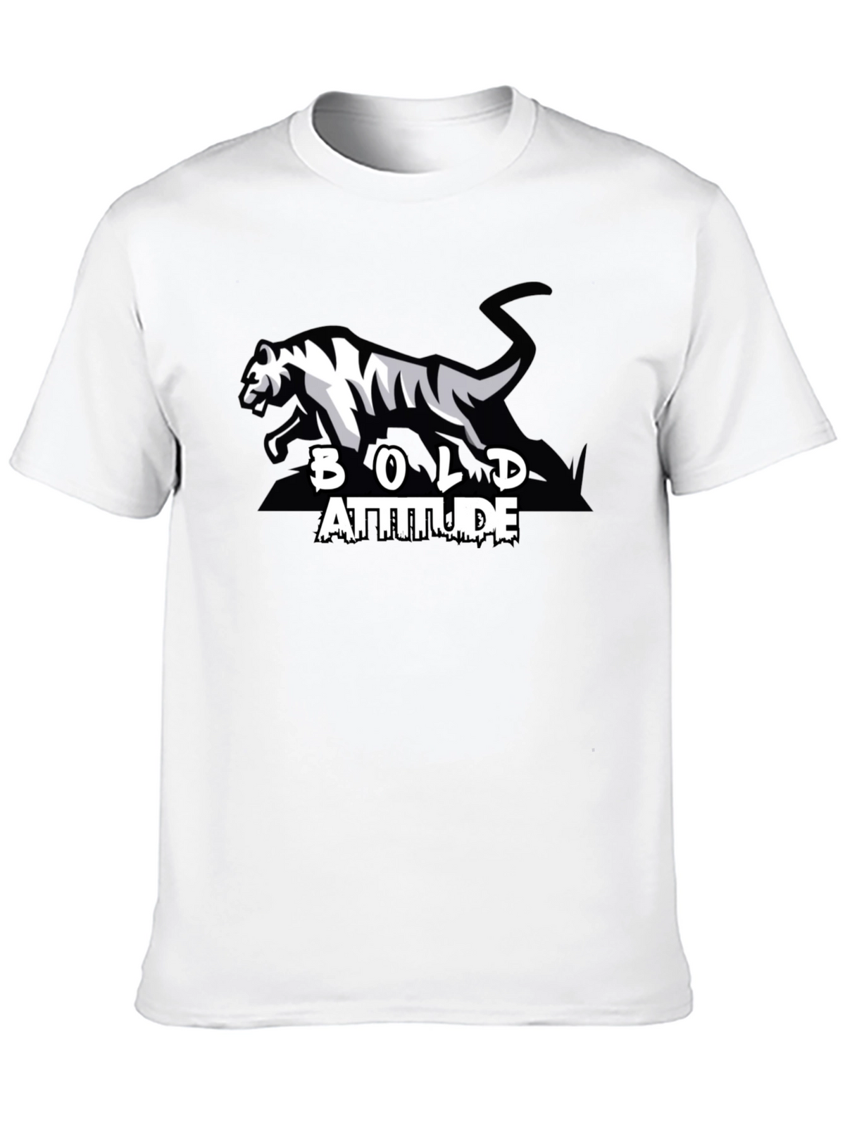 Bold Attitude Graphic Tee - Black