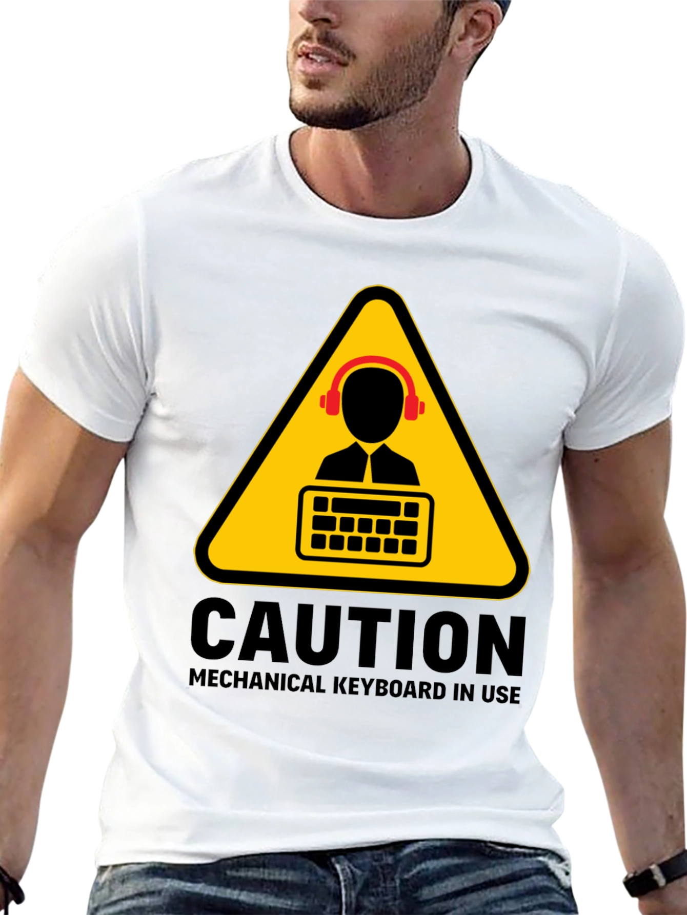 Caution Mechanical Keyboard T-Shirt
