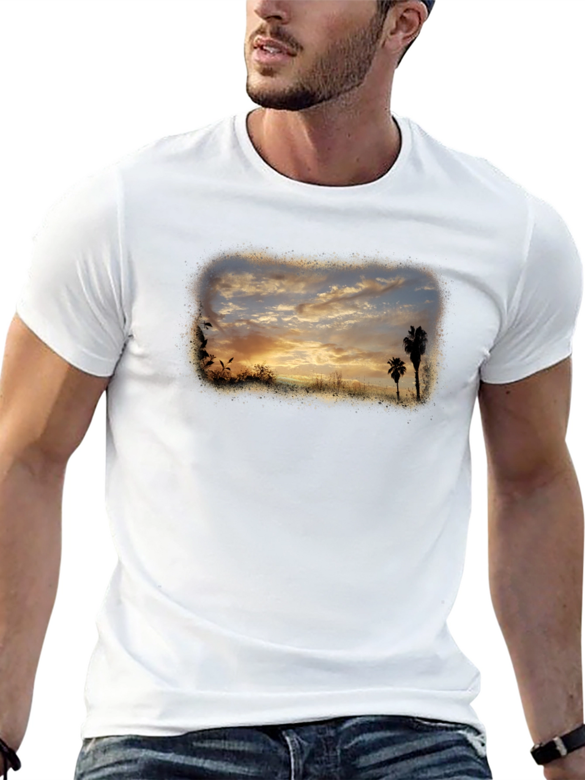 Sunset Palms Graphic Tee