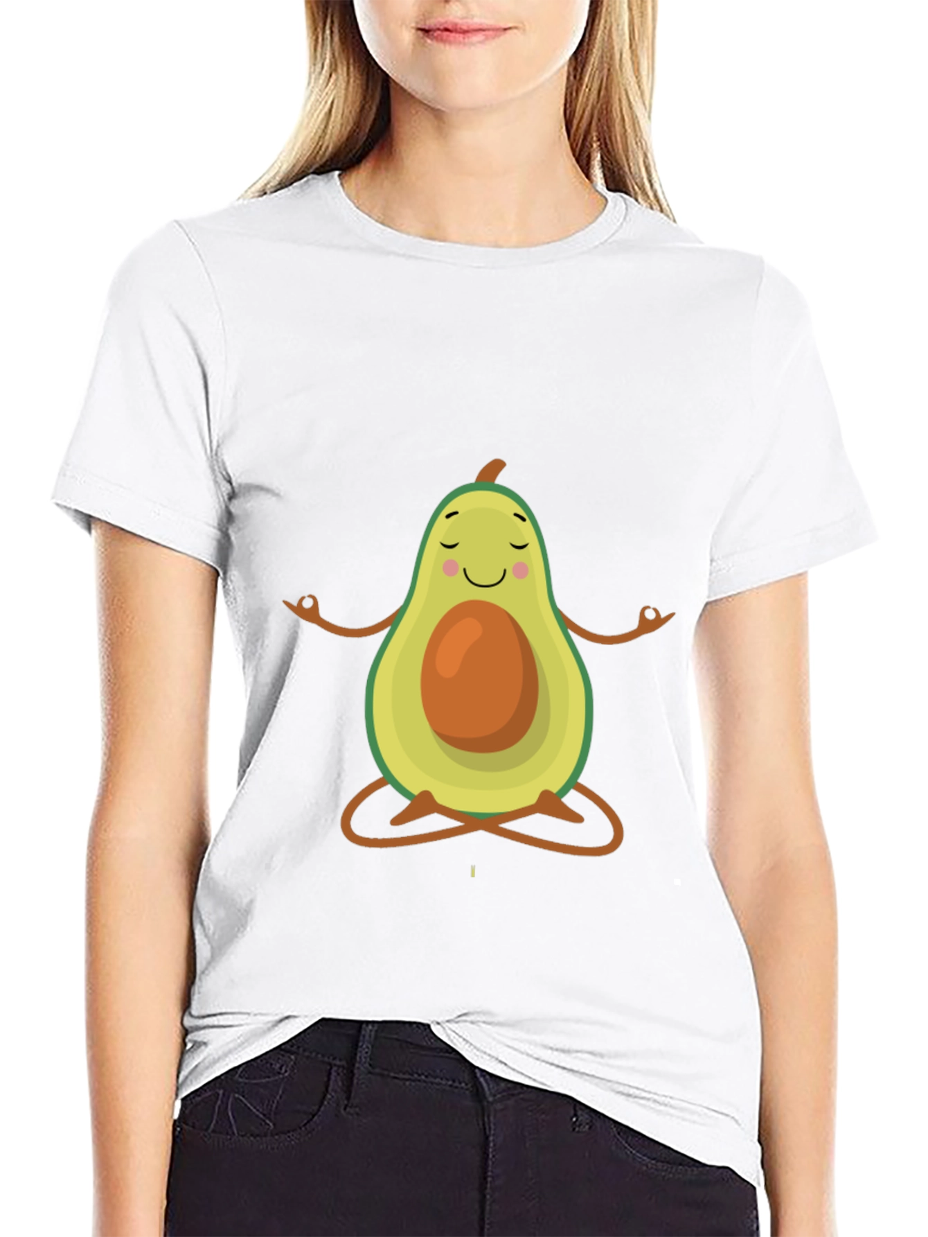 Zen Avocado T-Shirt - Funny Yoga Tee
