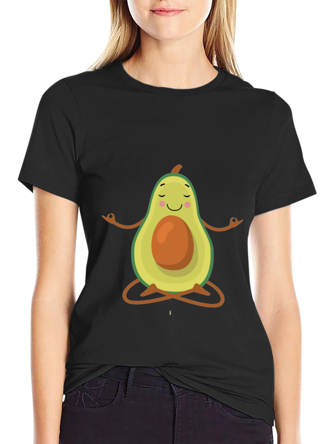 Zen Avocado T-Shirt - Funny Yoga Tee