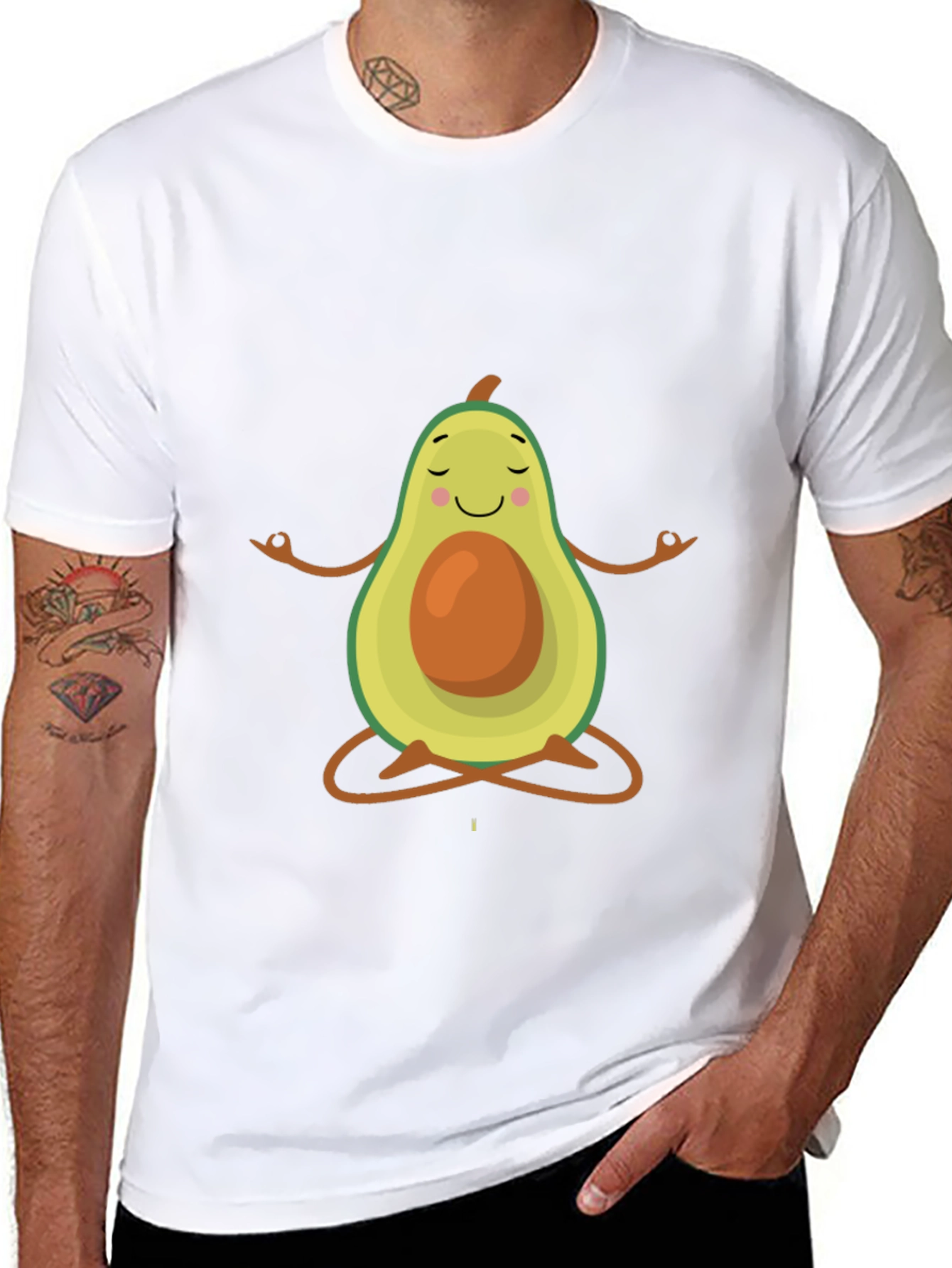 Zen Avocado T-Shirt - Funny Yoga Tee