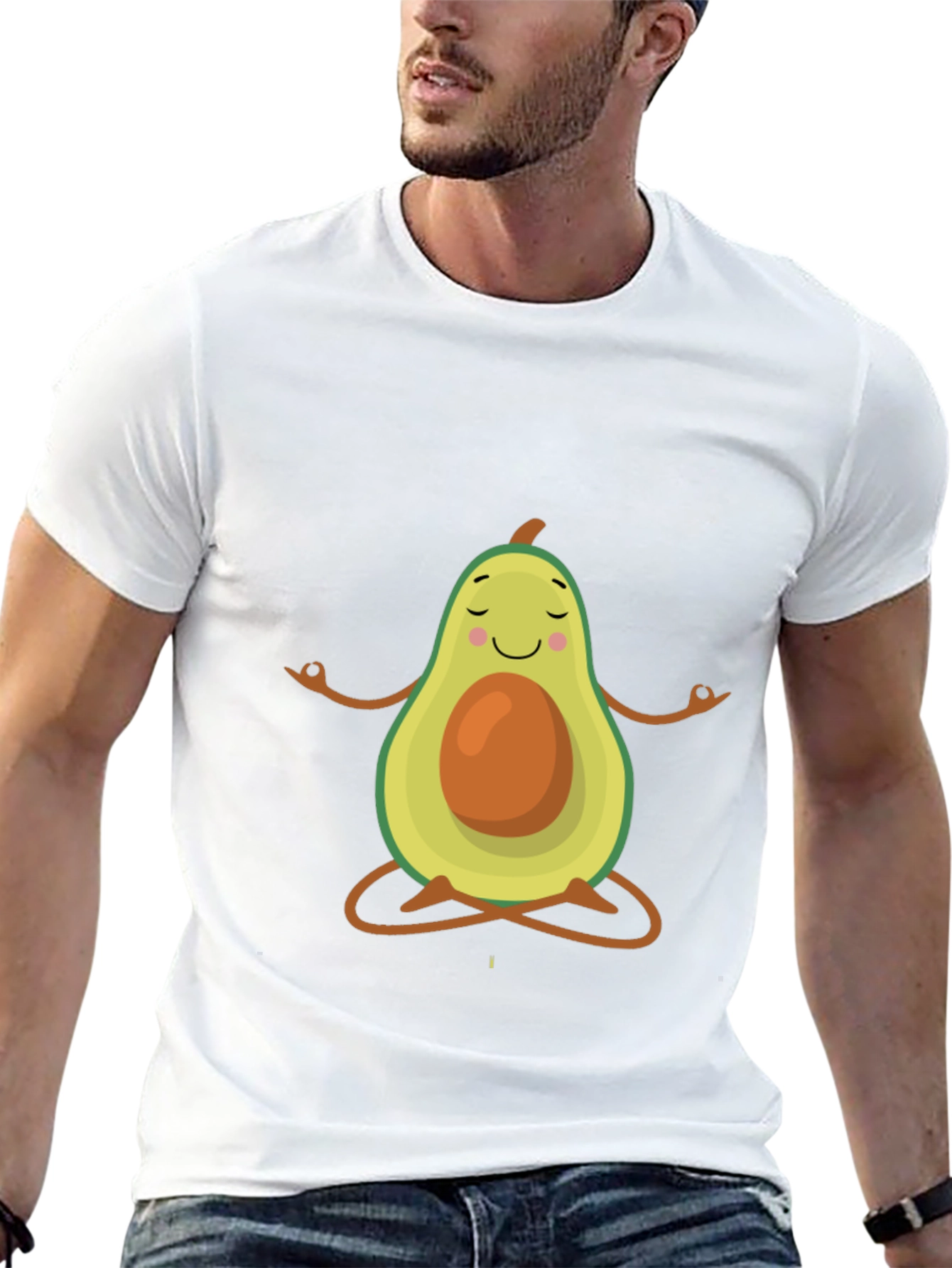 Zen Avocado T-Shirt - Funny Yoga Tee