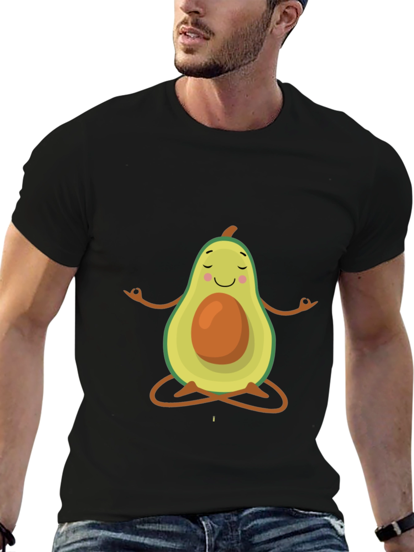 Zen Avocado T-Shirt - Funny Yoga Tee