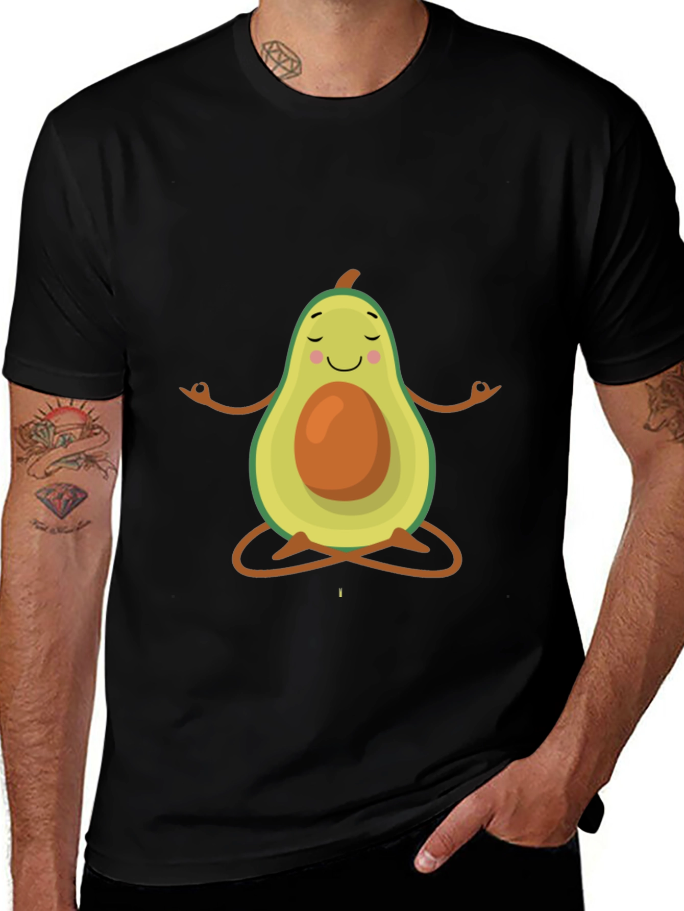 Zen Avocado T-Shirt - Funny Yoga Tee