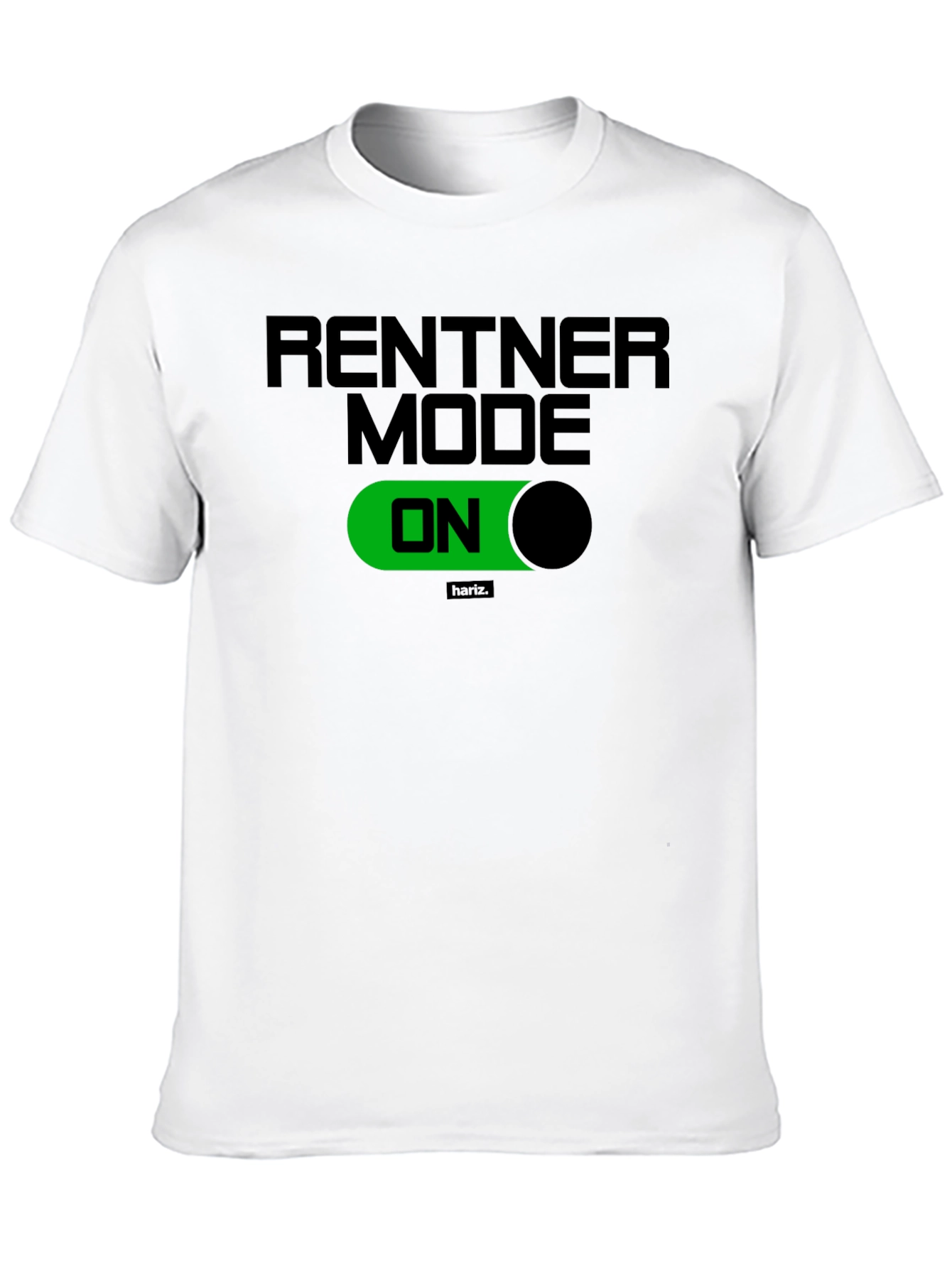 Rentner Mode ON Black T-Shirt - Relaxed Retirement Style