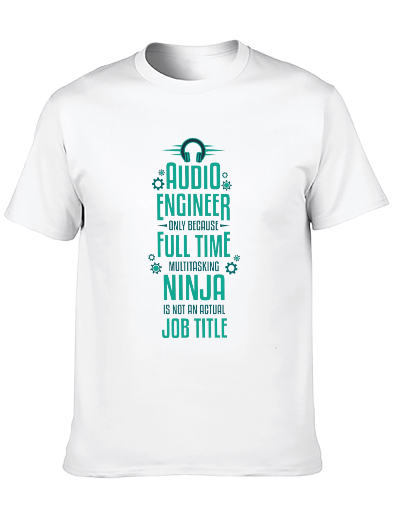 Audio Engineer Ninja T-Shirt - Funny Job Title Tee