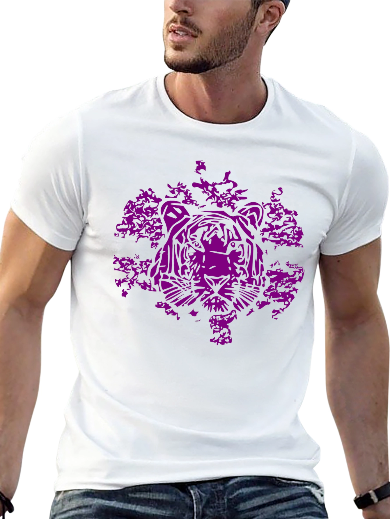Tiger Graphic Black T-Shirt