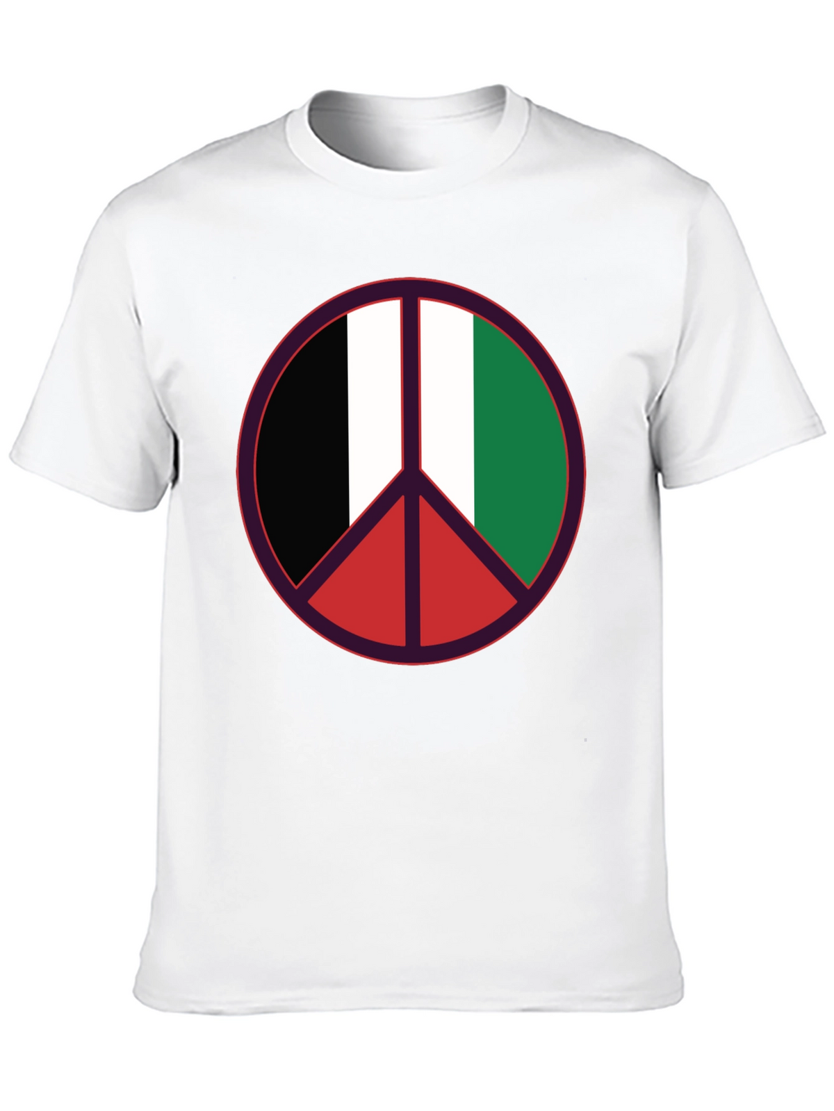 Peace Sign Italian Flag T-Shirt