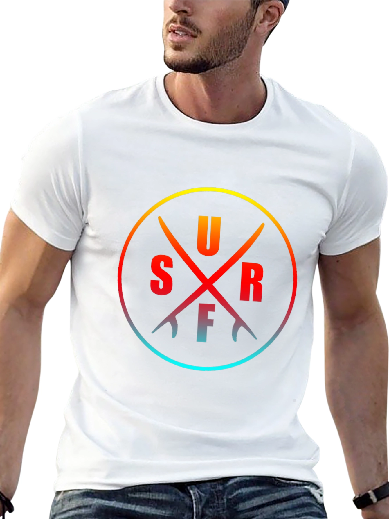 Surfboards Circle Tee - Casual Style