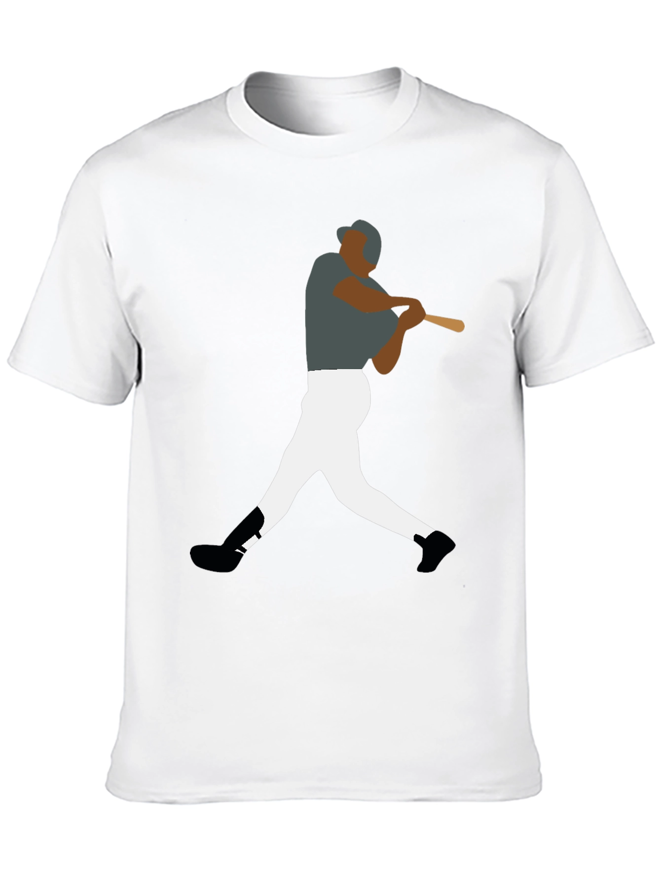 Baseball Player Graphic Tee - Sporty Style