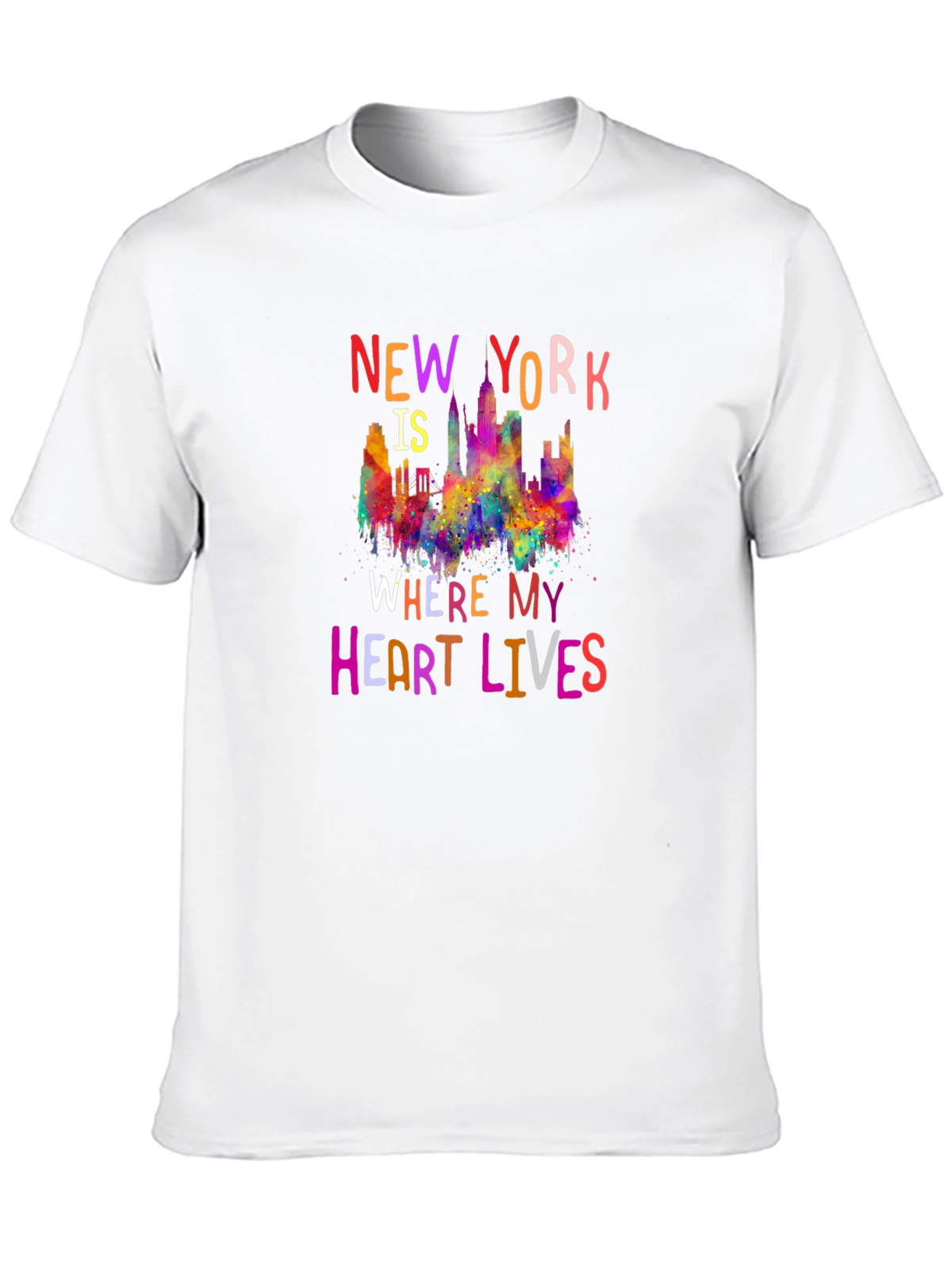 New York Heart Lives Here Graphic Tee