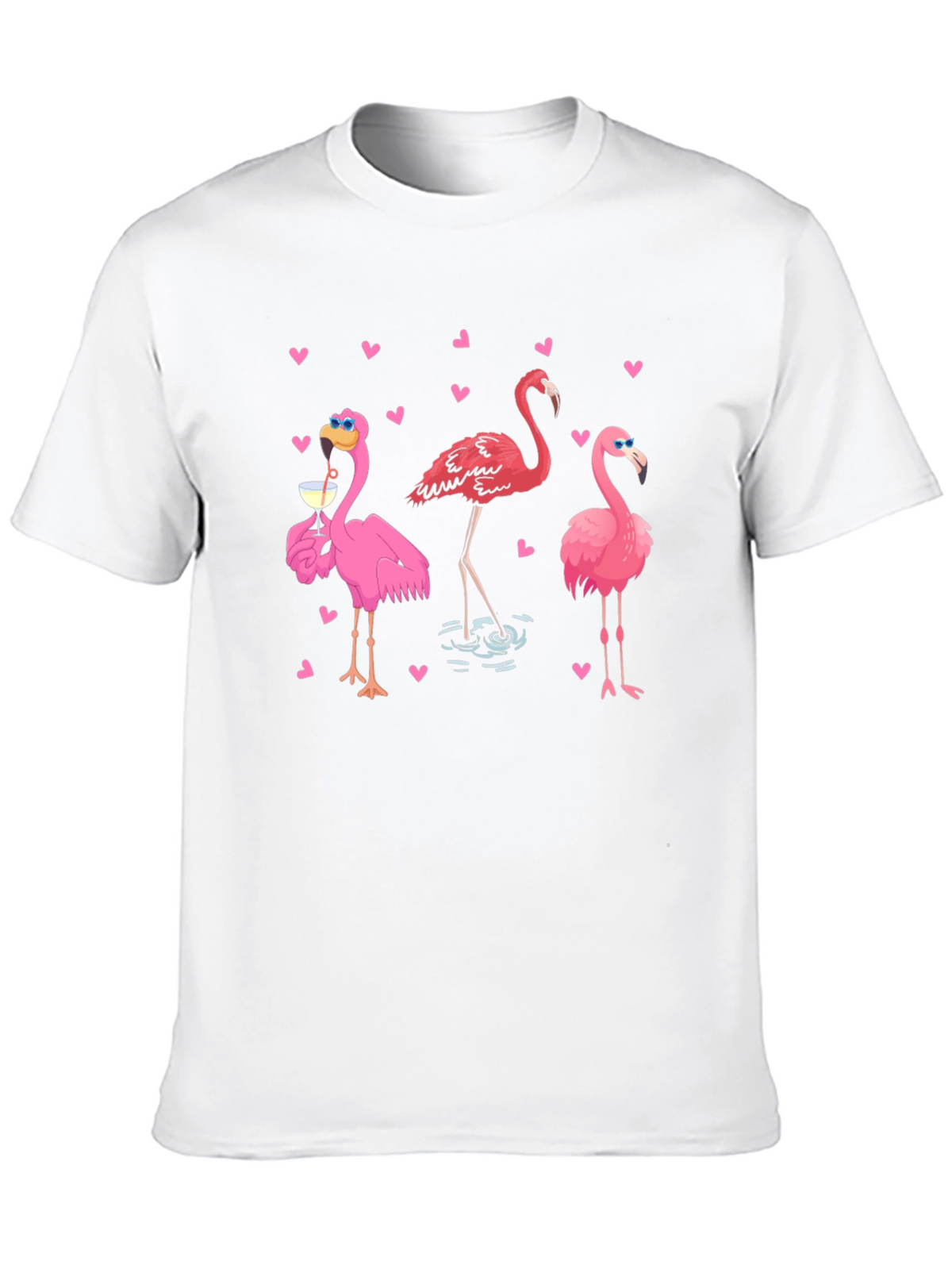 Flamingo Graphic Black T-Shirt