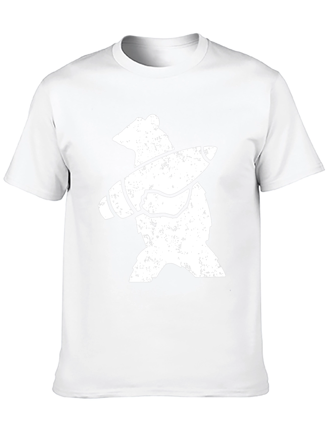 Bear with Rocket T-Shirt - Black Cotton Graphic Tee