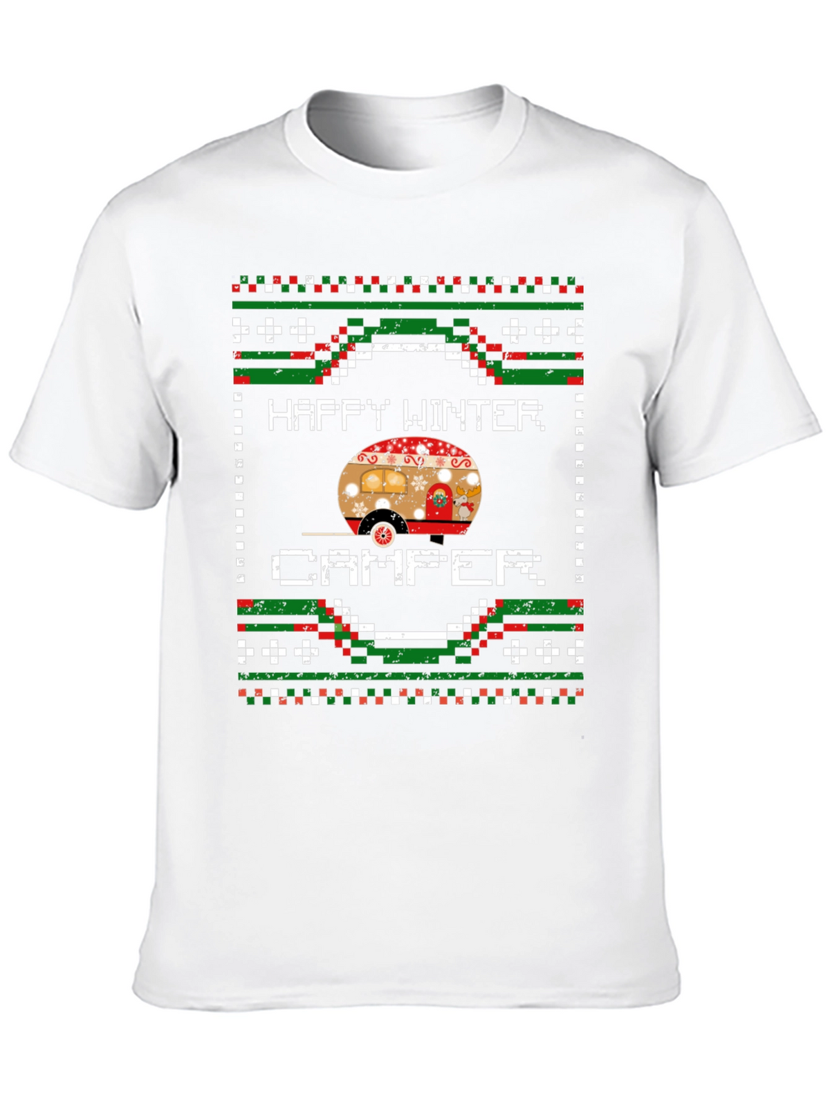 Happy Winter Camper Graphic T-Shirt