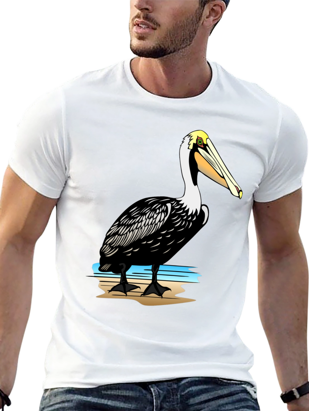 Pelican Graphic Print Black T-Shirt
