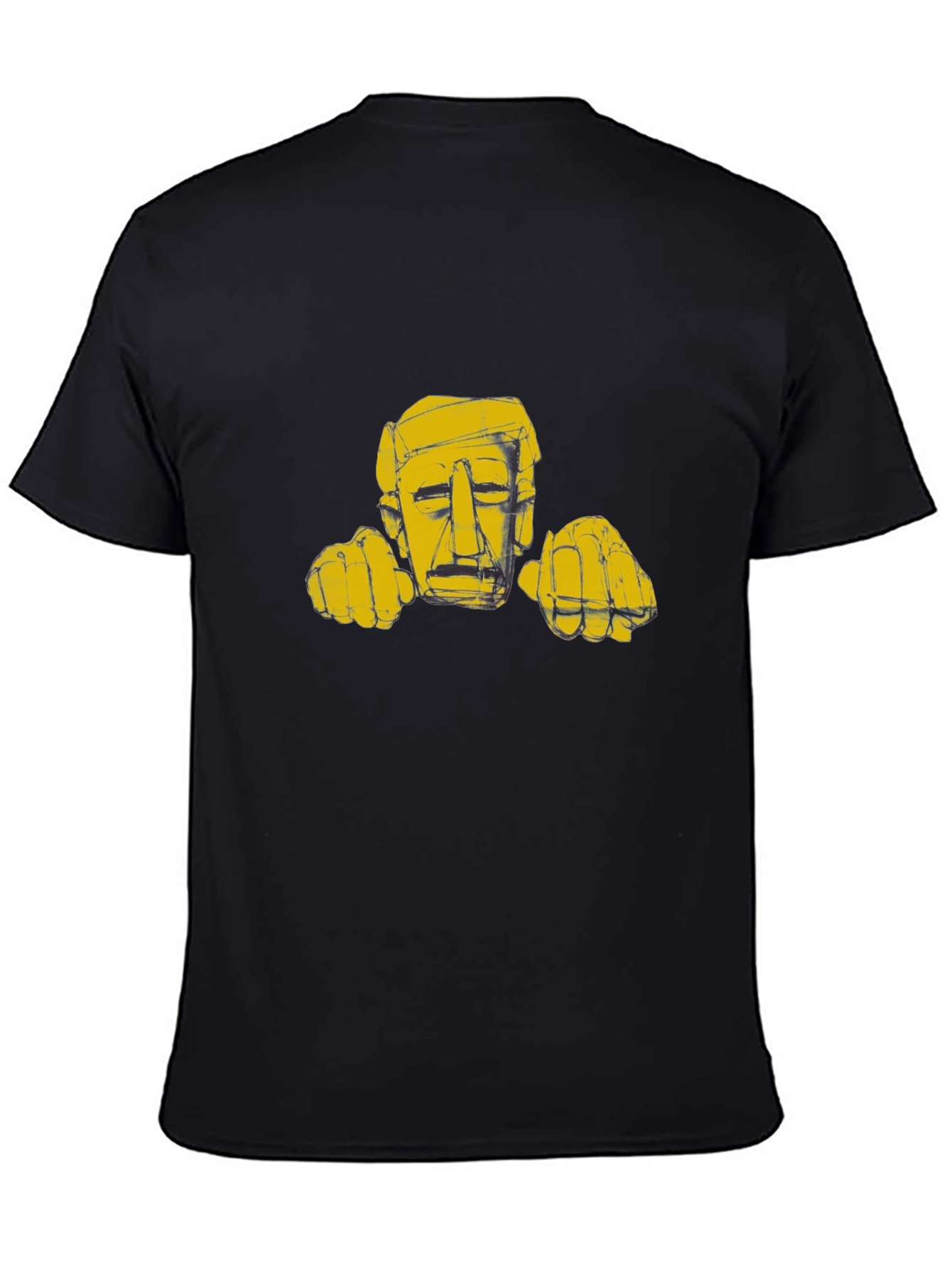 Abstract Art Graphic Tee - Black
