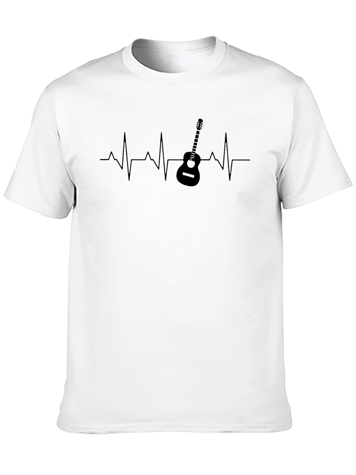 Guitar Heartbeat Graphic Tee - Music Lover T-Shirt