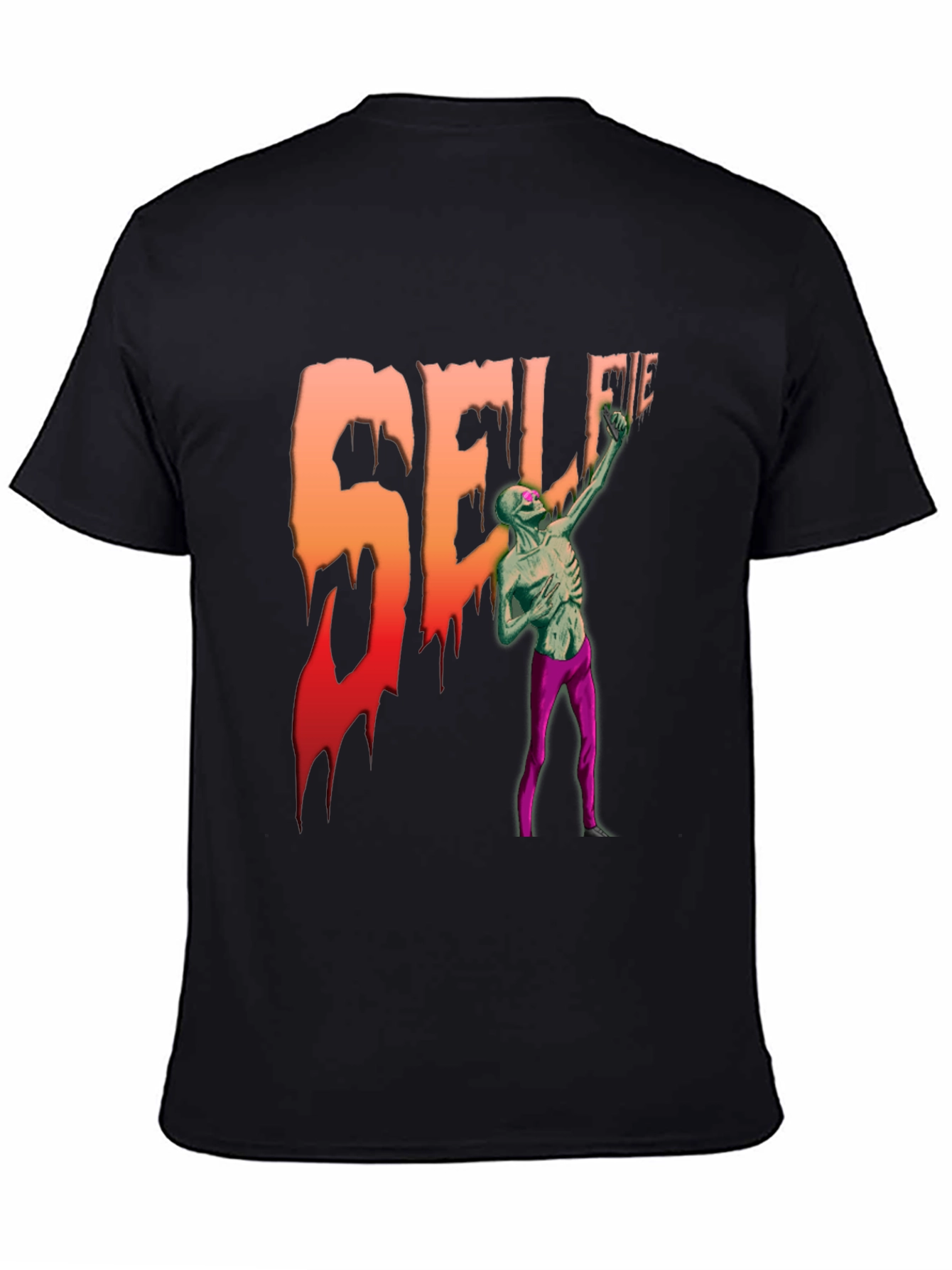 Zombie Selfie Graphic T-Shirt - Unique Design