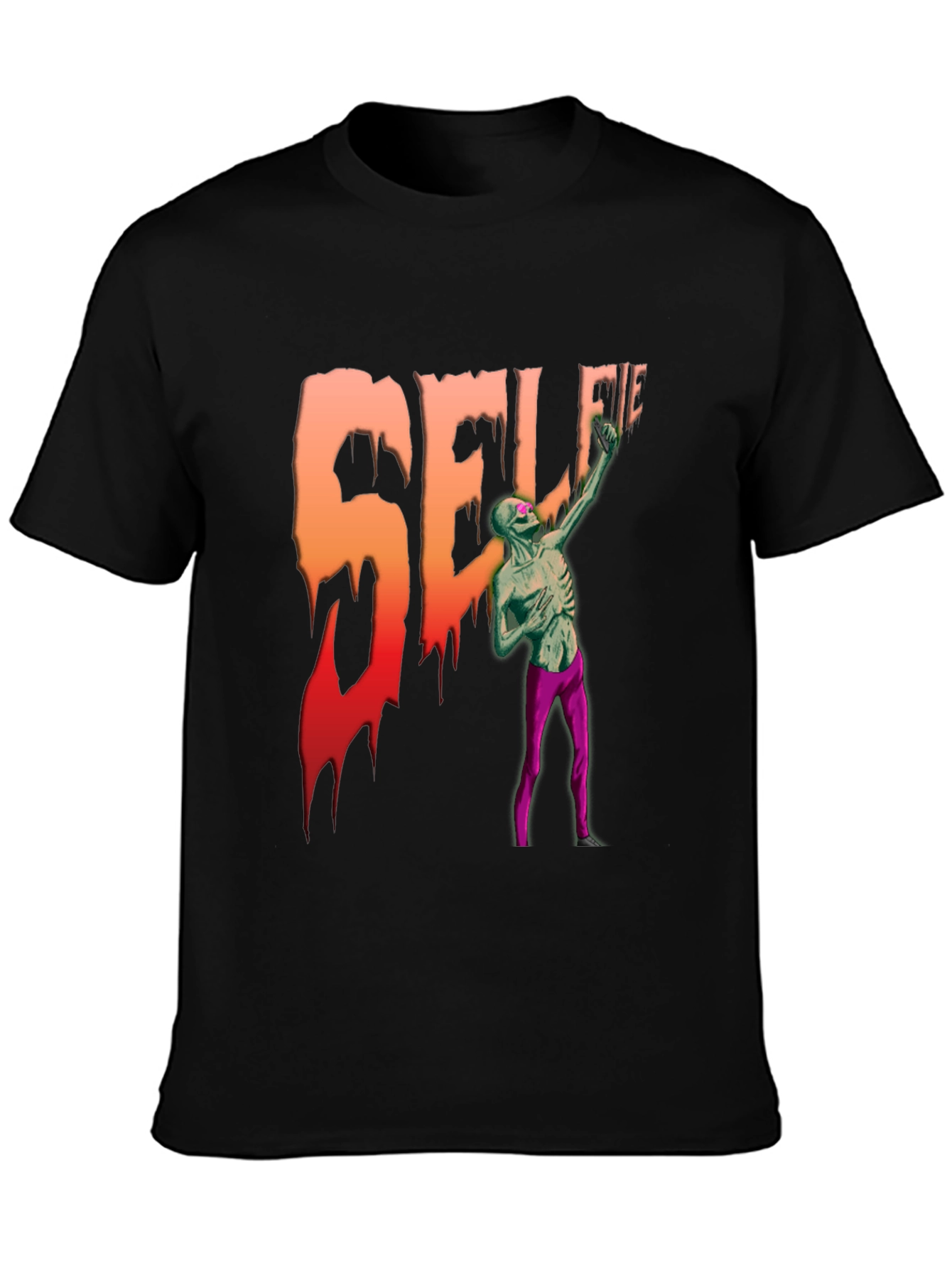 Zombie Selfie Graphic T-Shirt - Unique Design