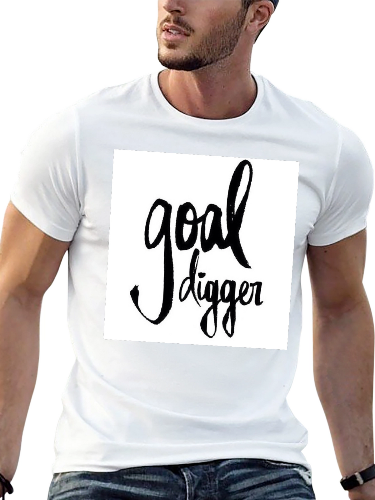 Goal Digger Graphic Tee - Stylish Black T-Shirt