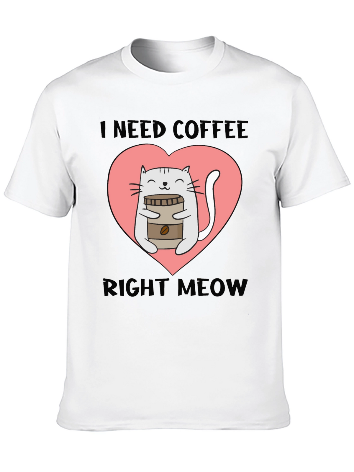 I Need Coffee Right Meow Cat Lover T-Shirt