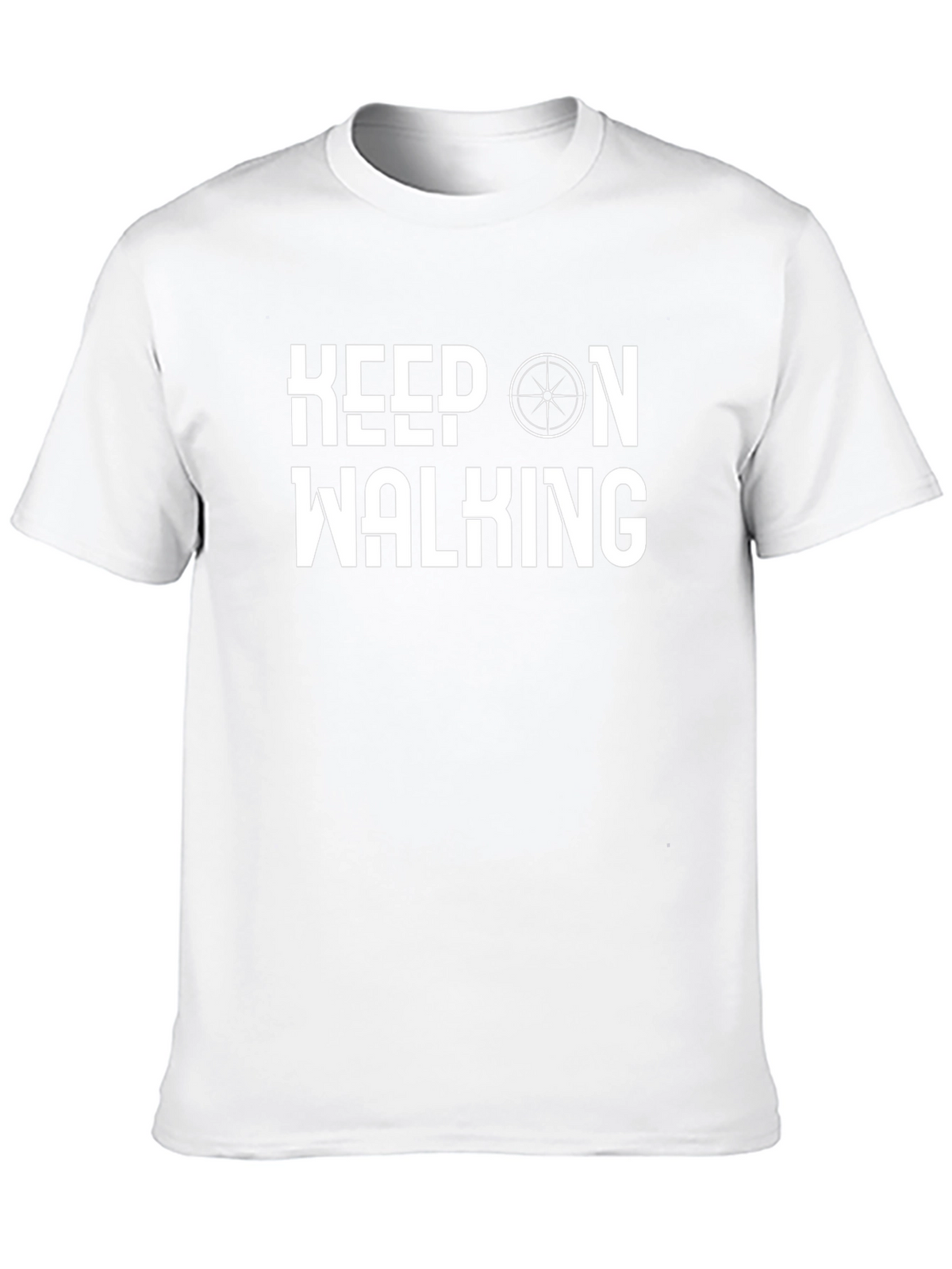 Keep On Walking Graphic Tee - Black Cotton T-Shirt
