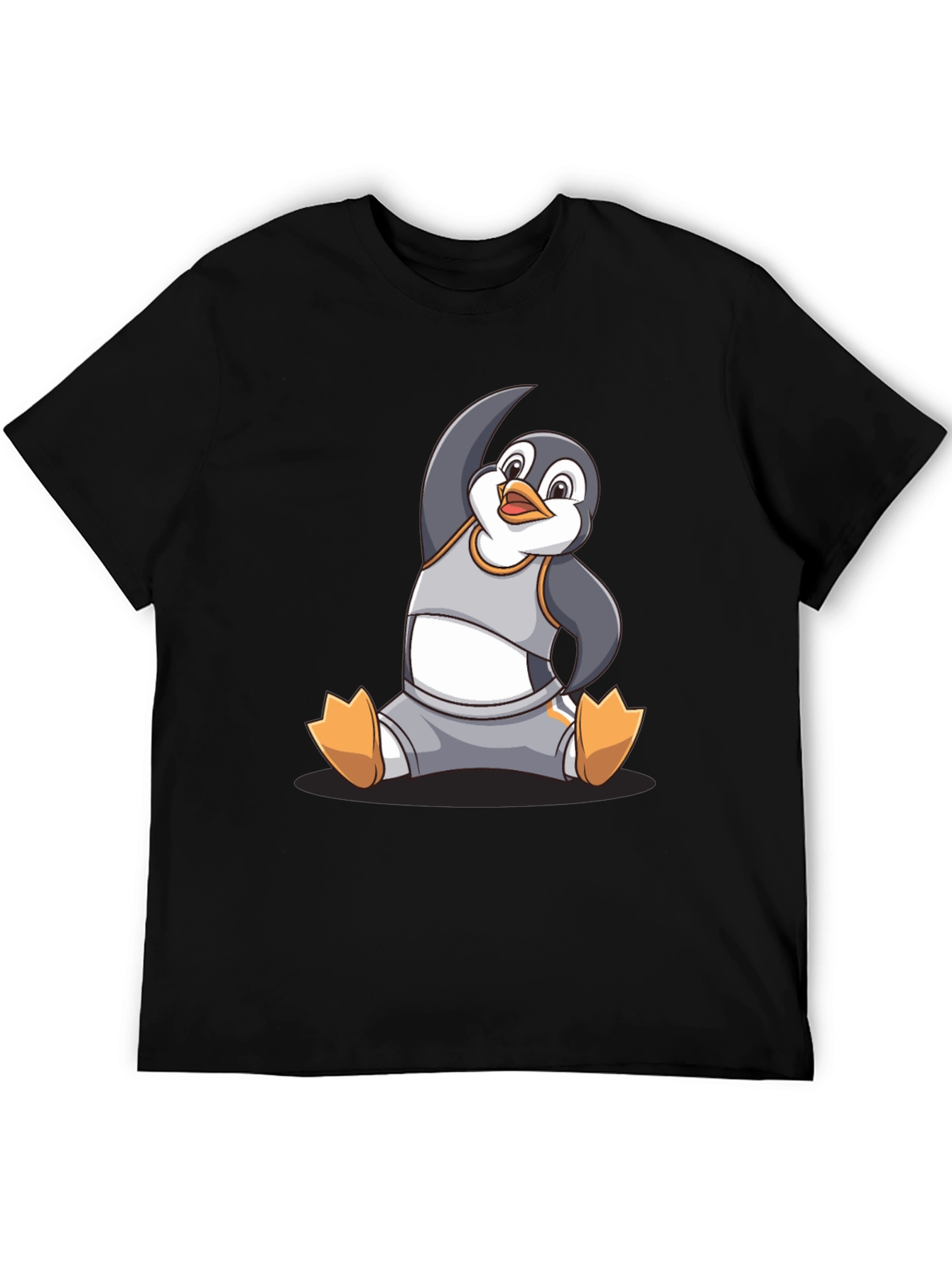 Yoga Penguin Graphic T-Shirt - Comfy Cotton Blend