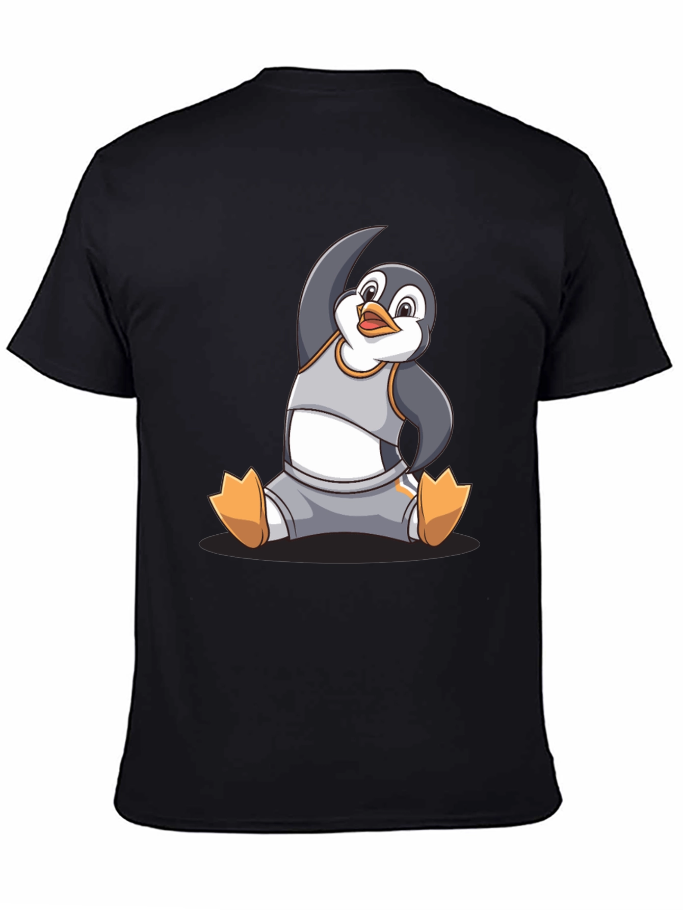 Yoga Penguin Graphic T-Shirt - Comfy Cotton Blend