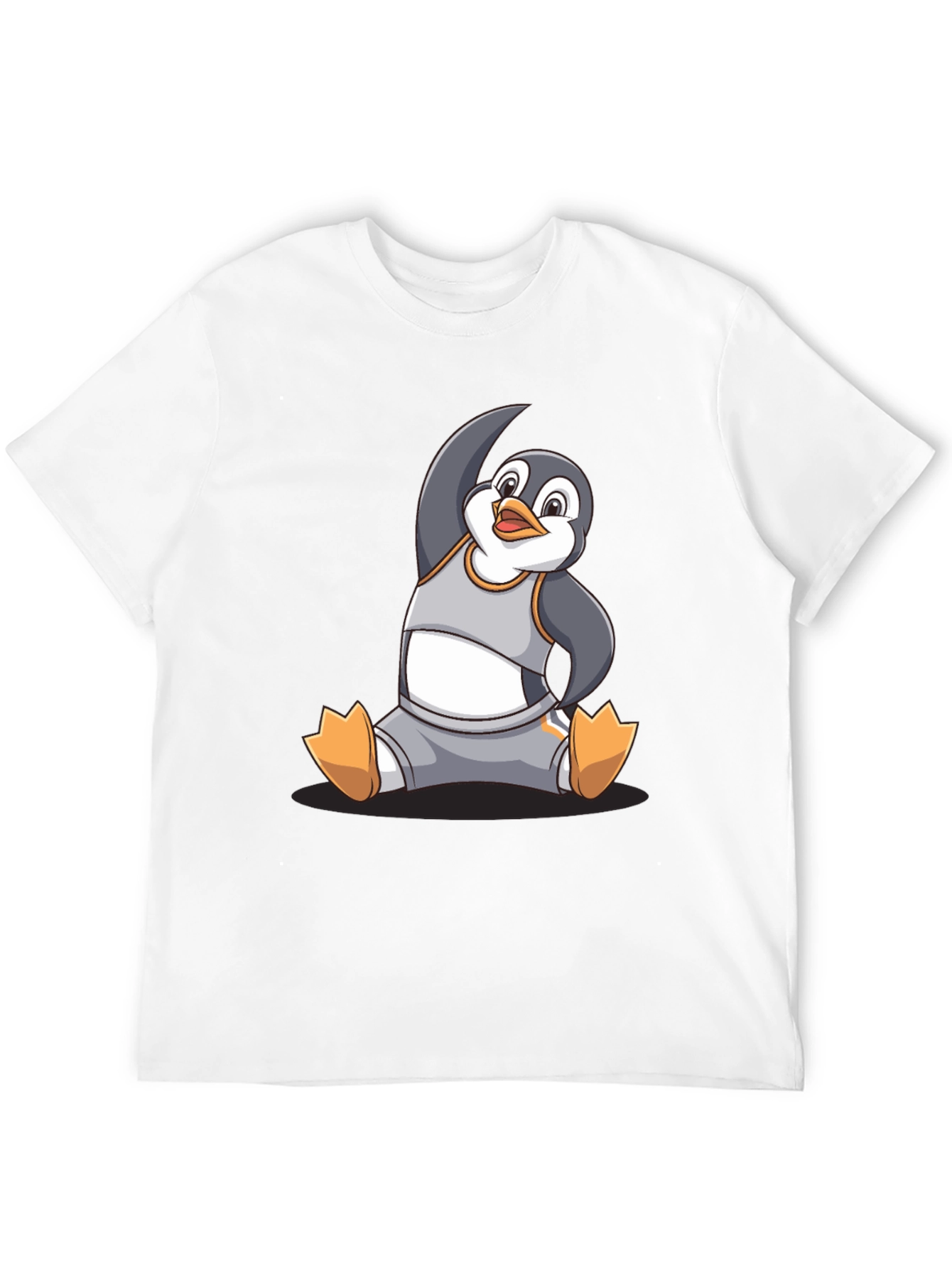 Yoga Penguin Graphic T-Shirt - Comfy Cotton Blend
