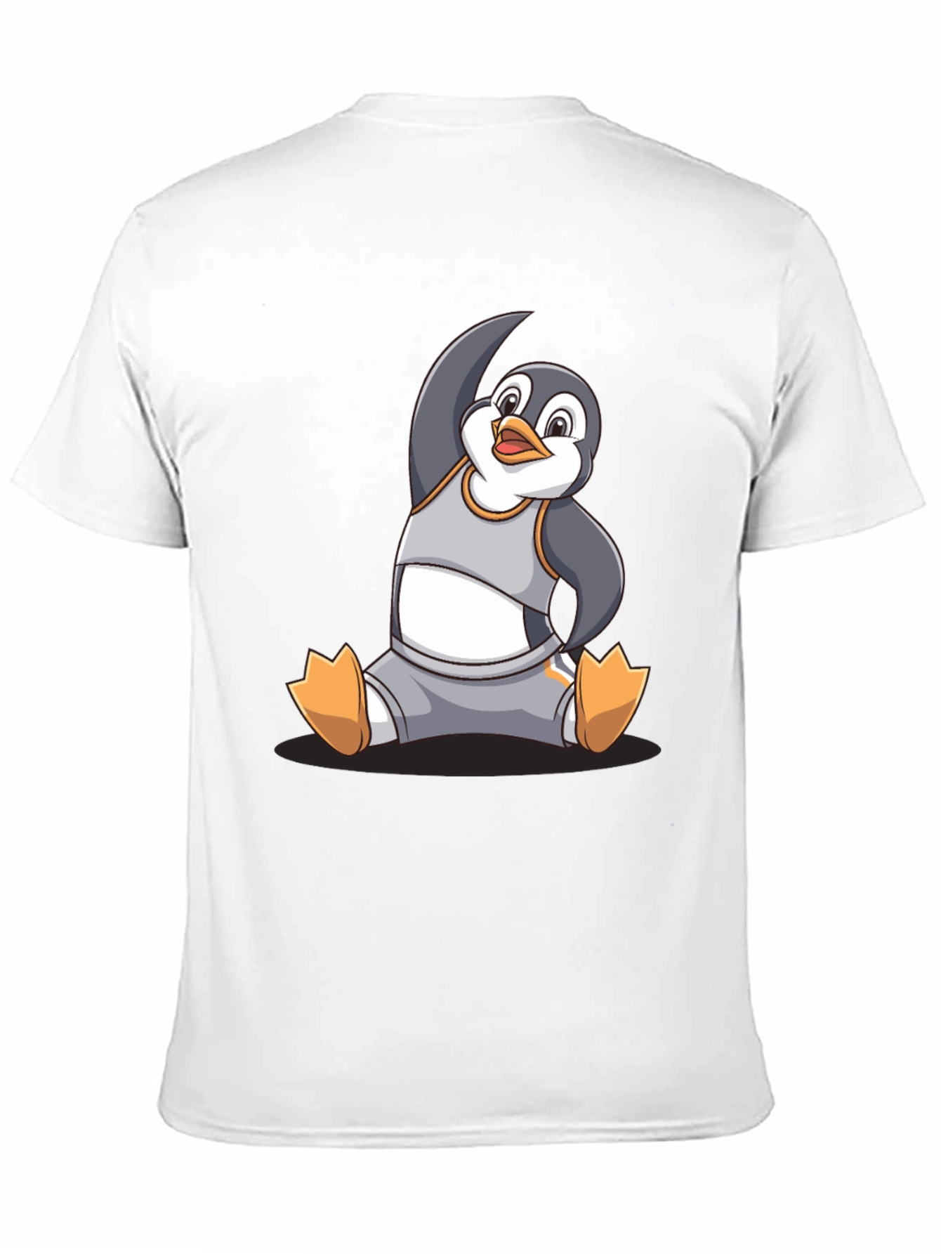 Yoga Penguin Graphic T-Shirt - Comfy Cotton Blend
