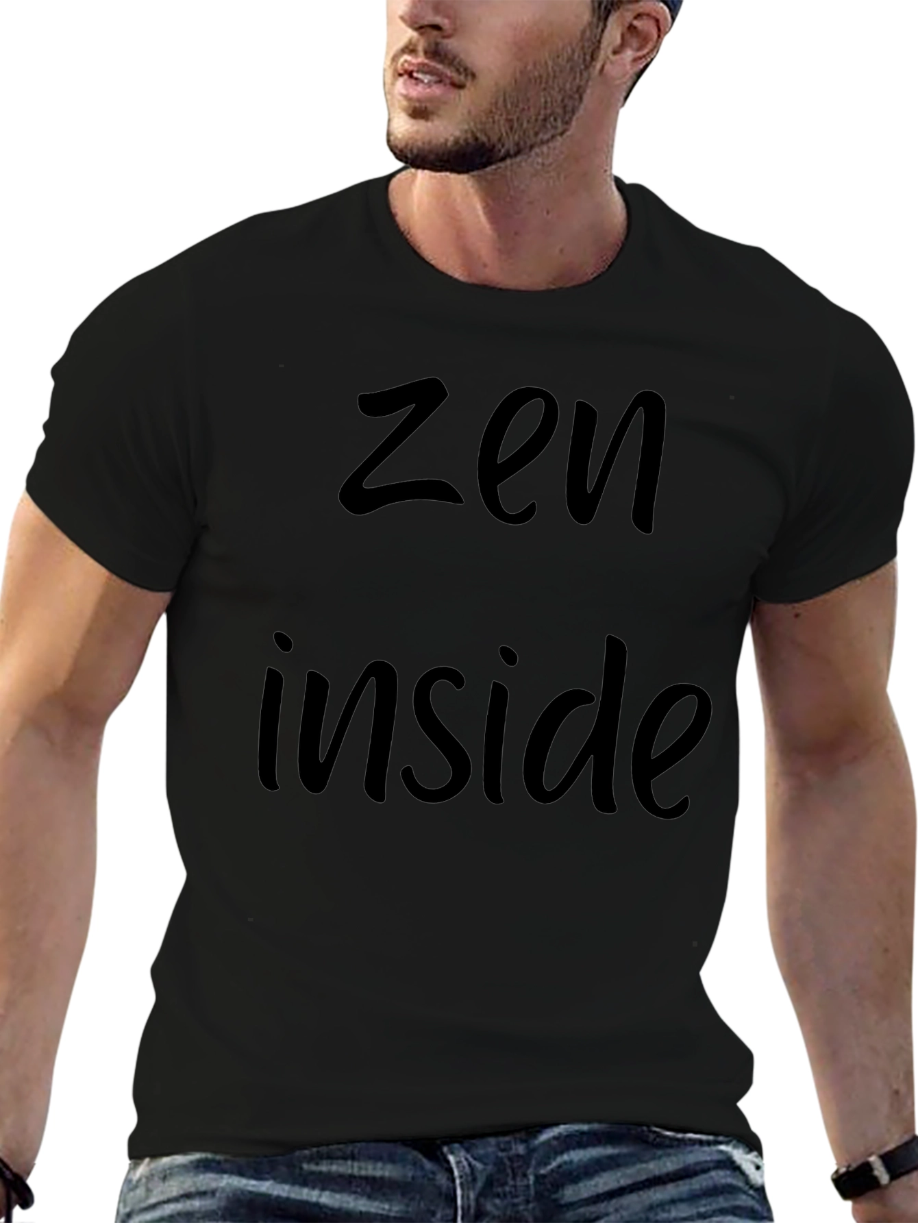 Zen Inside Black T-Shirt - Stylish & Comfortable