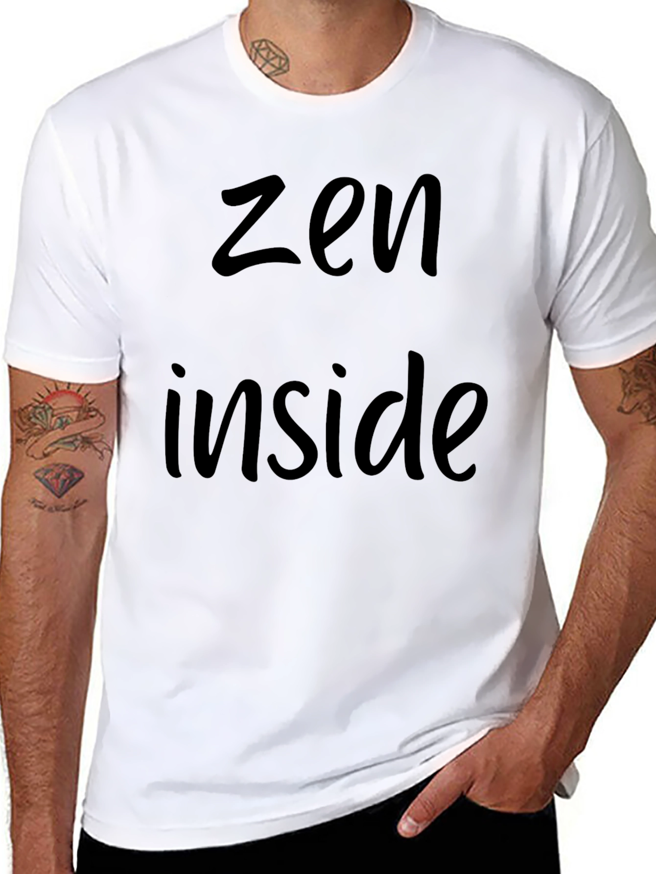 Zen Inside Black T-Shirt - Stylish & Comfortable