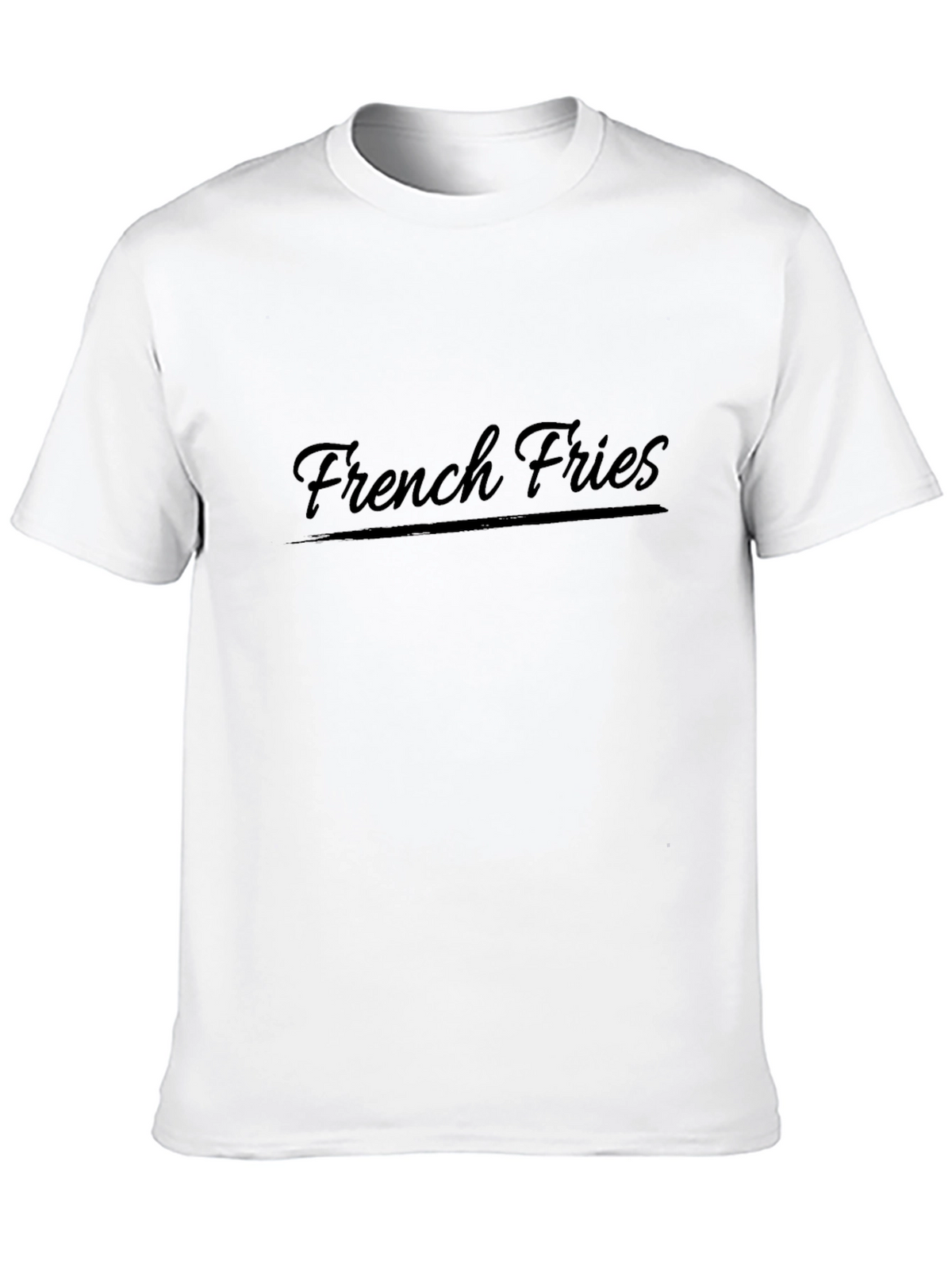 French Fries Black T-Shirt - Casual Comfort