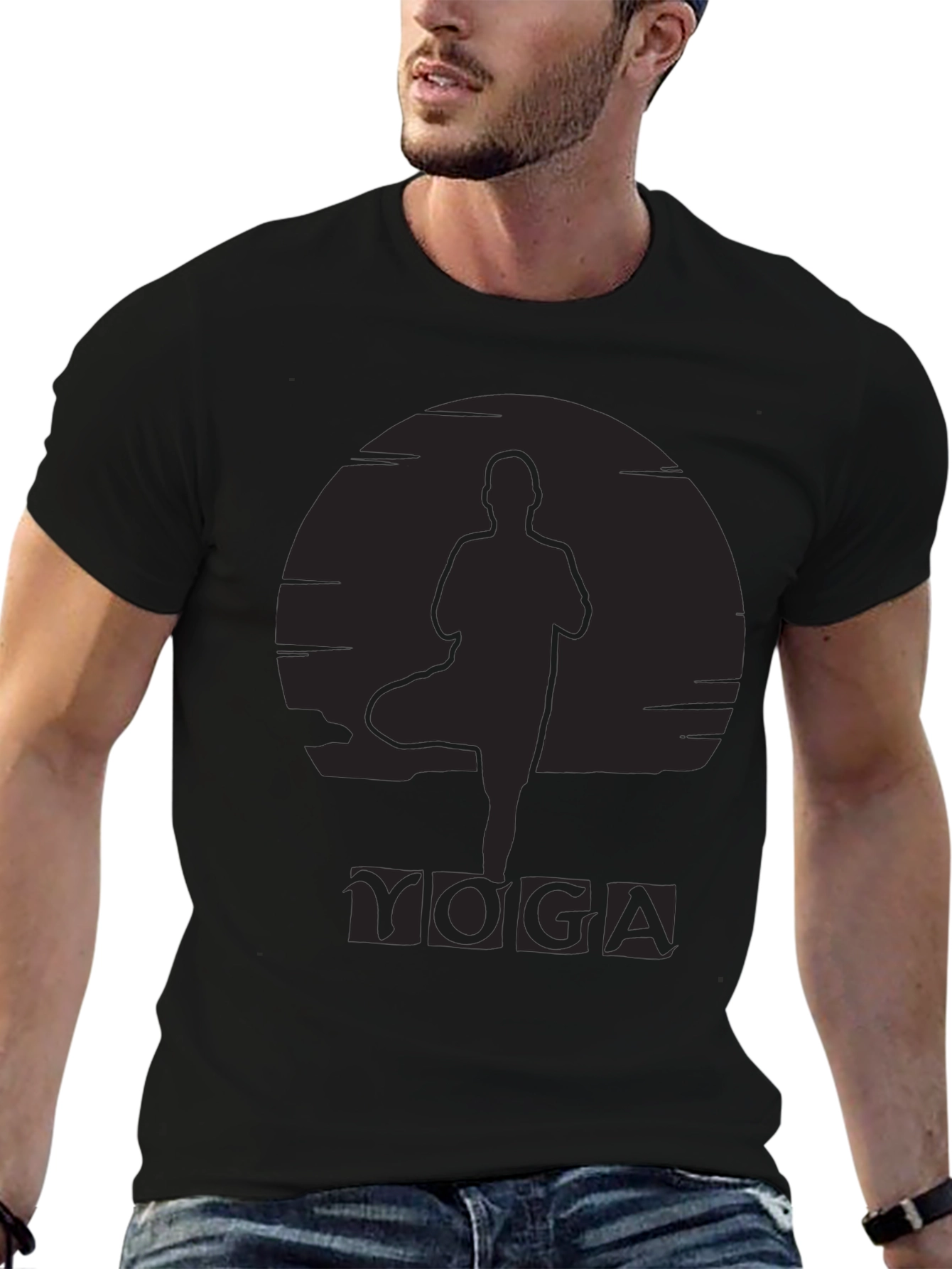 Yoga Silhouette Graphic T-Shirt