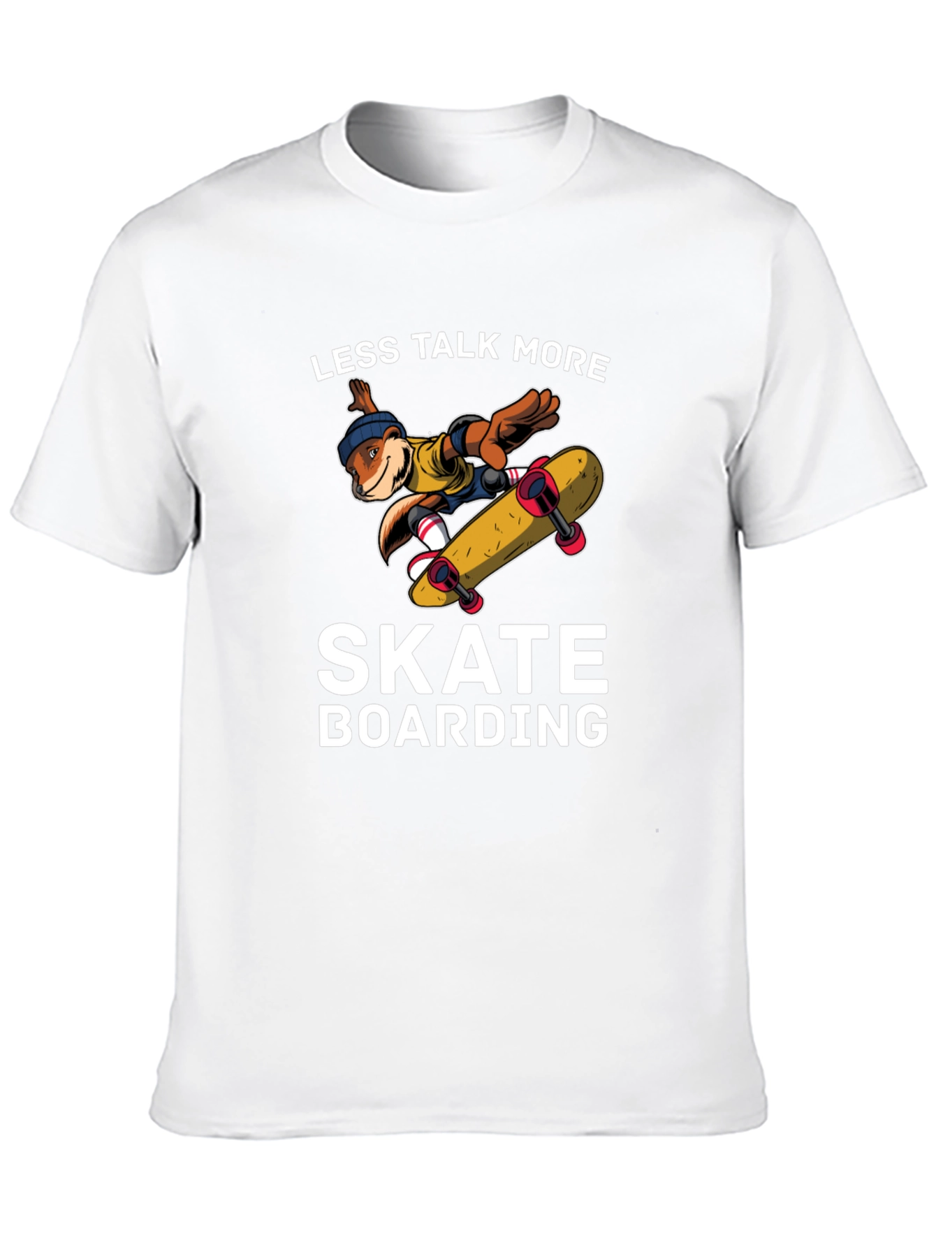 Skateboarding Beaver Black T-Shirt