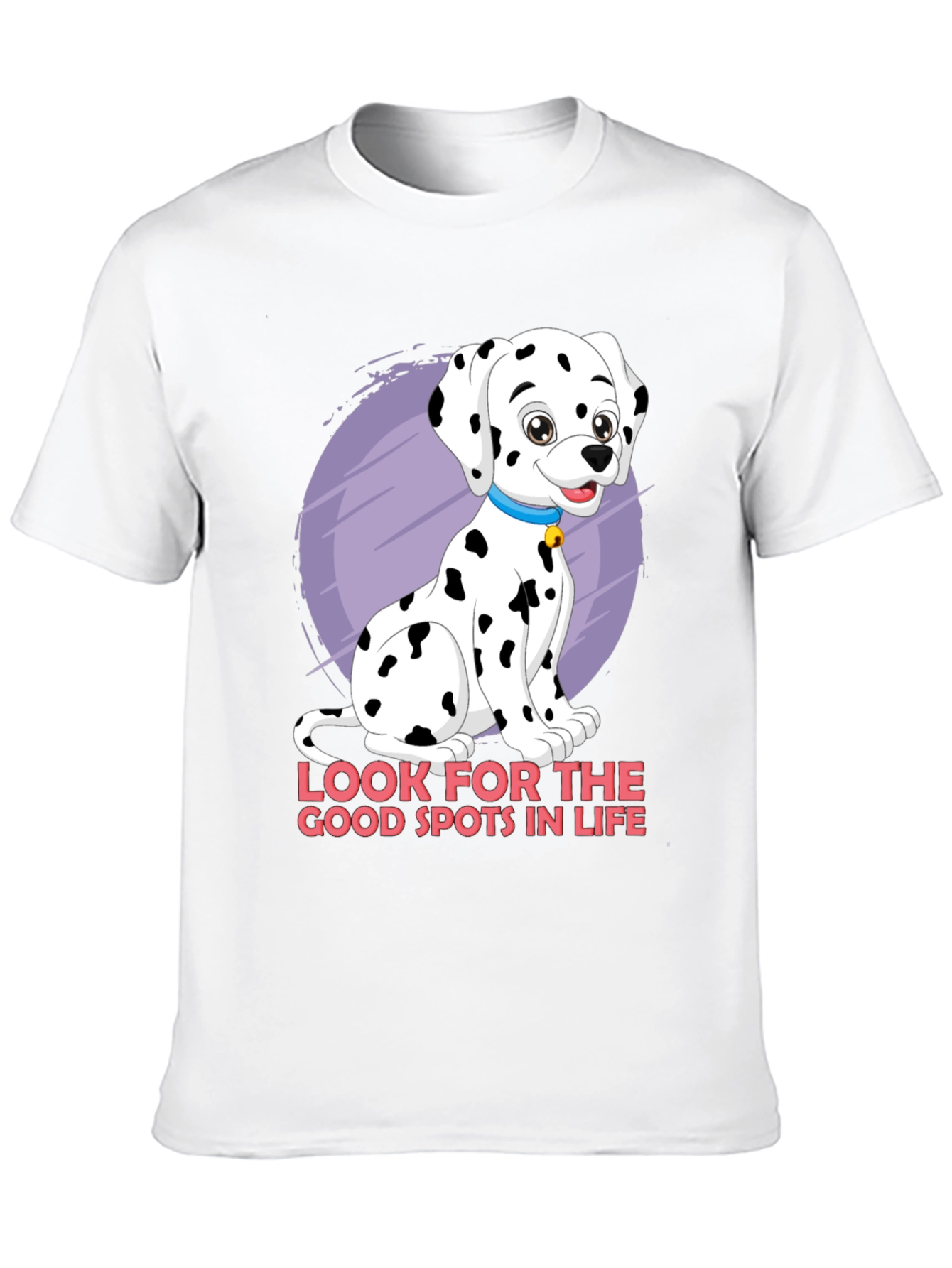 Dalmatian Spots of Life Black Graphic Tee