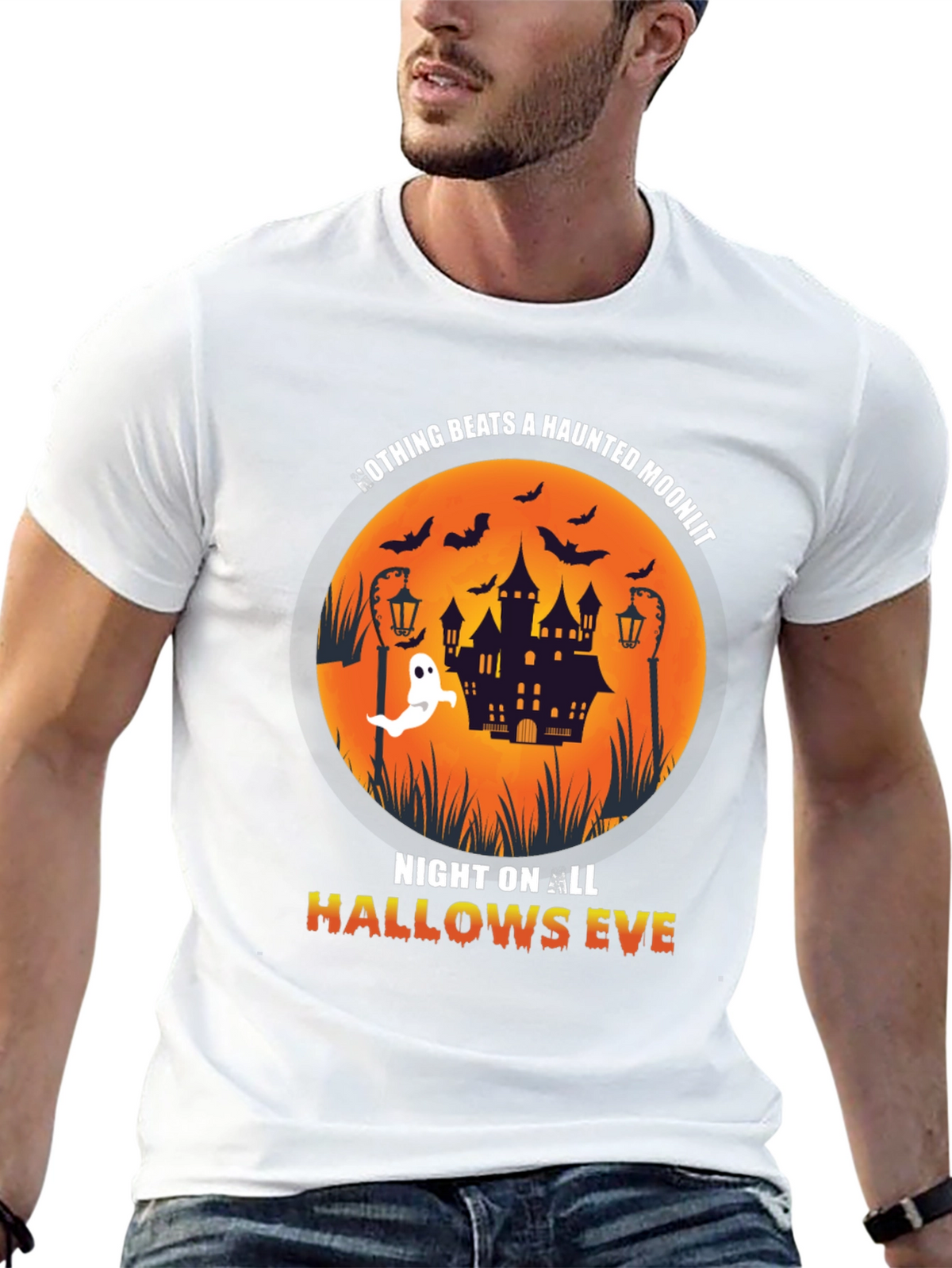 Haunted Moonlit Halloween T-Shirt