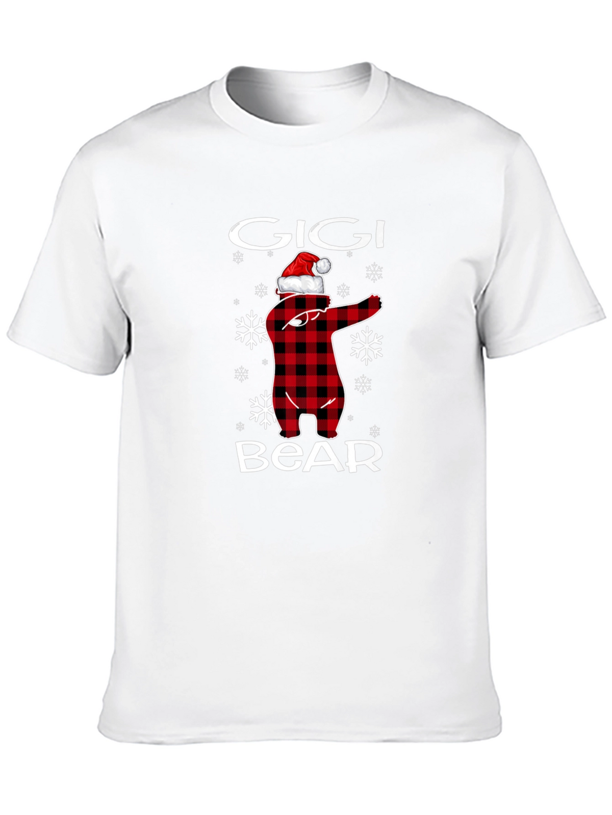 Gigi Bear Plaid Christmas T-Shirt