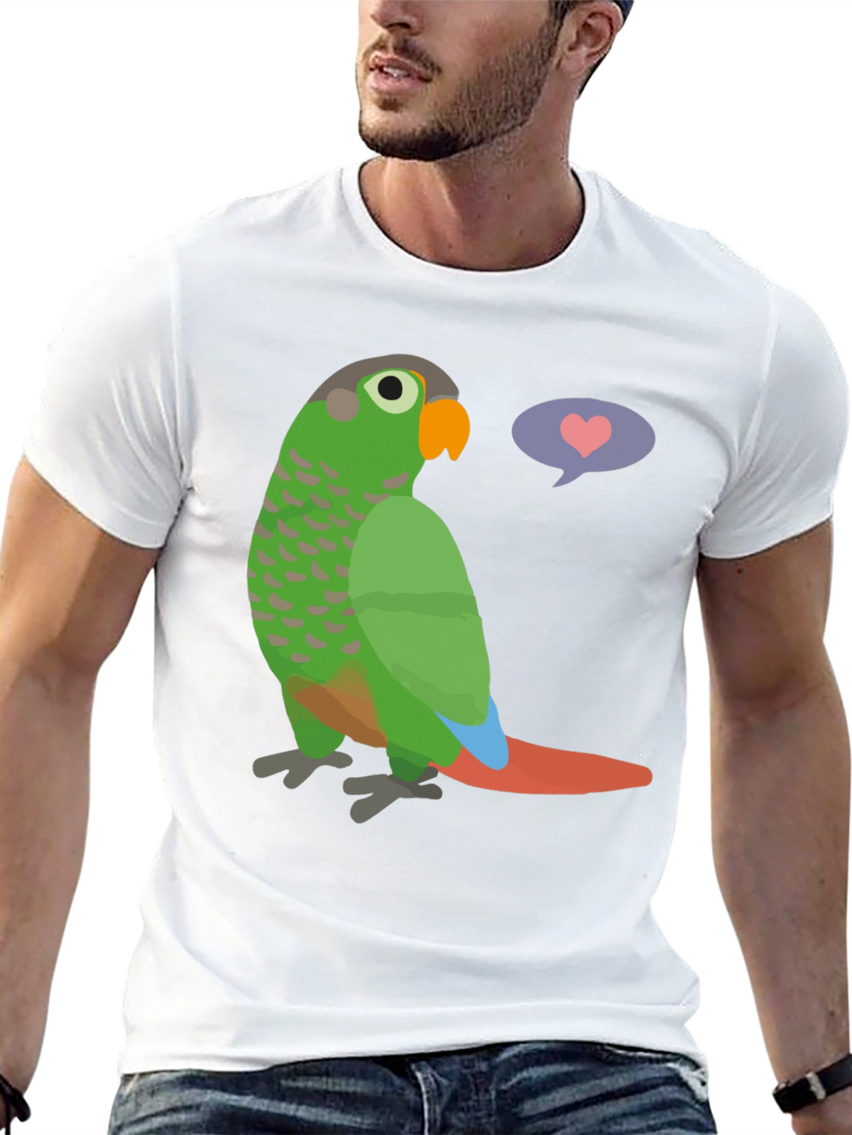 Parrot Love T-Shirt - Cute Bird Graphic Tee