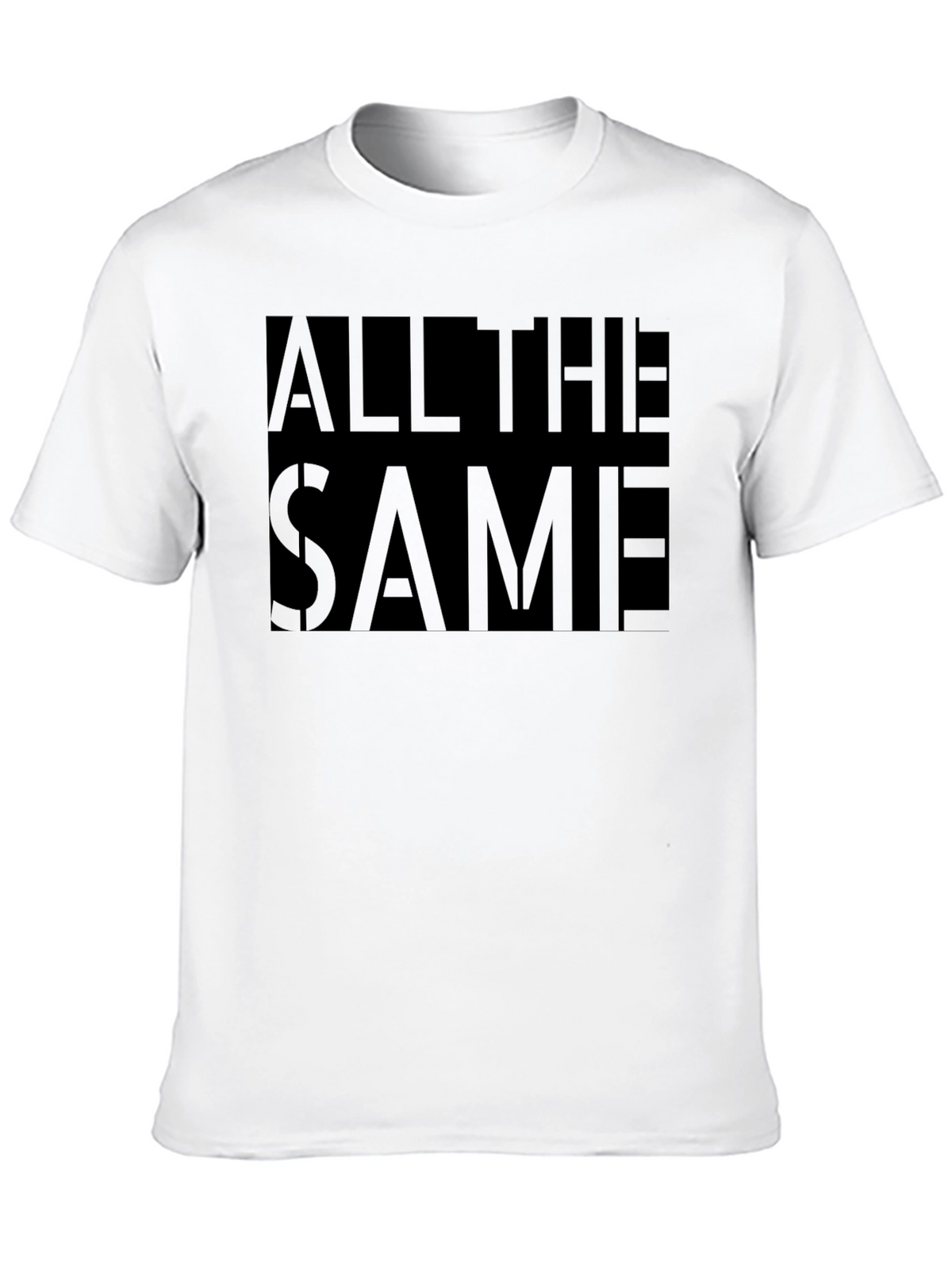 All The Same Graphic Print Black T-Shirt
