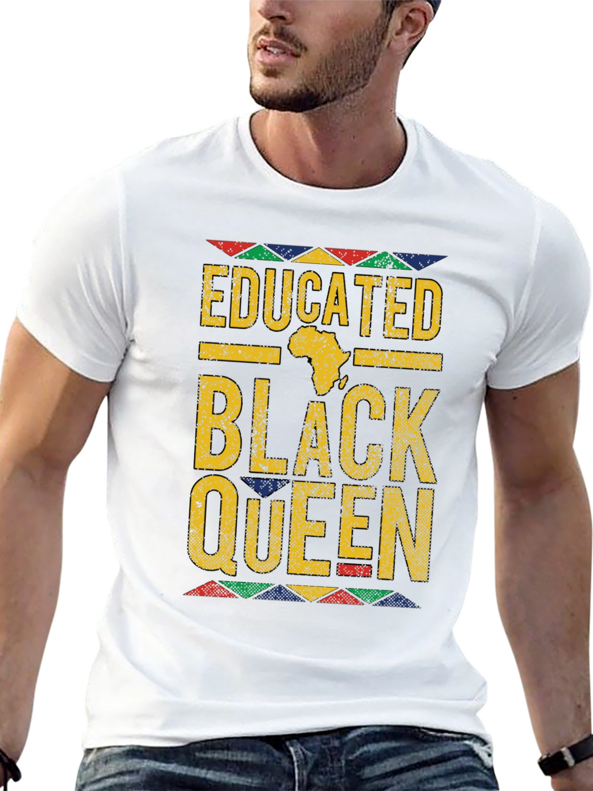 Educated Black Queen T-Shirt - Empowering Apparel