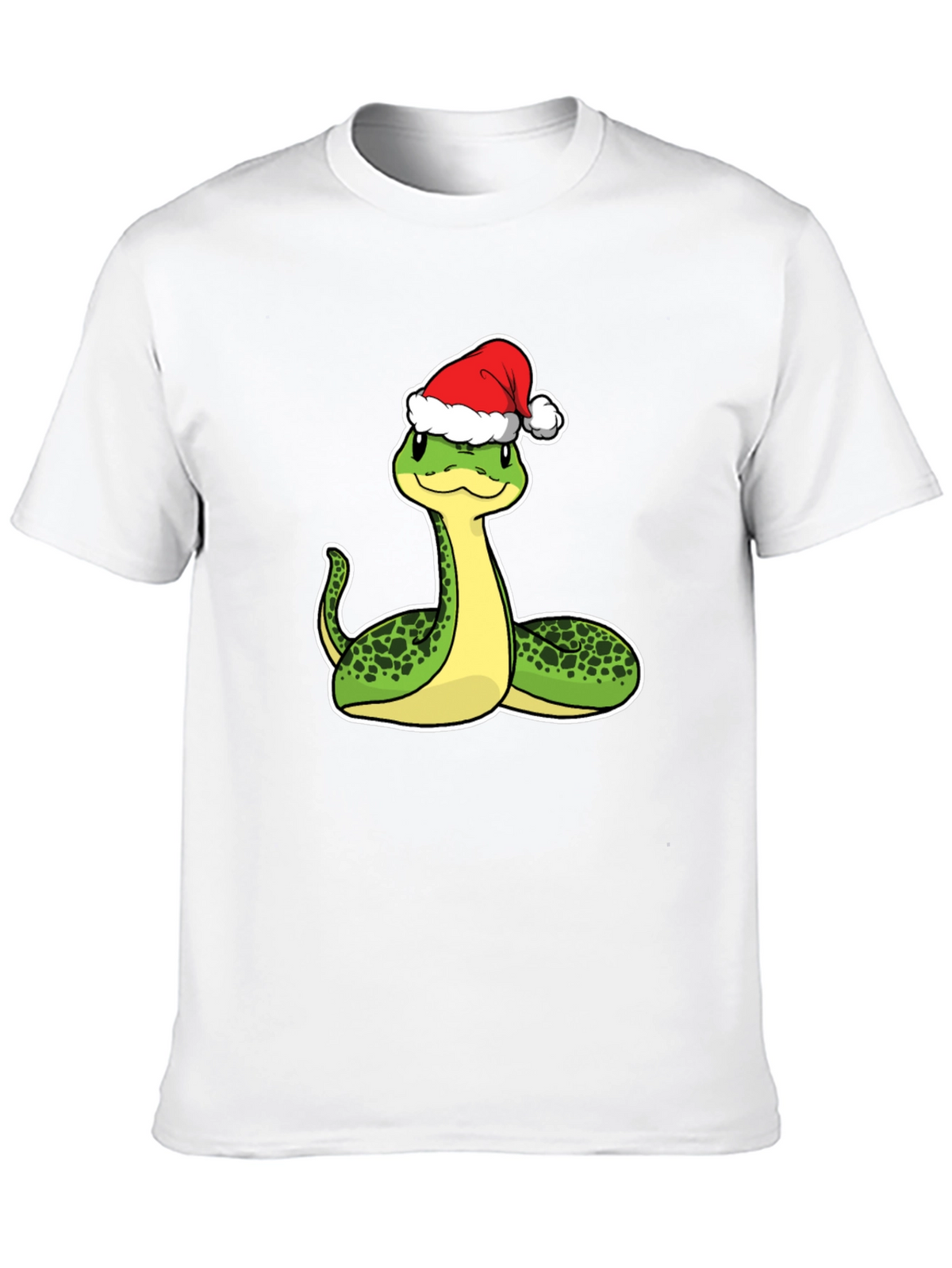 Festive Snake Graphic Tee - Holiday Style