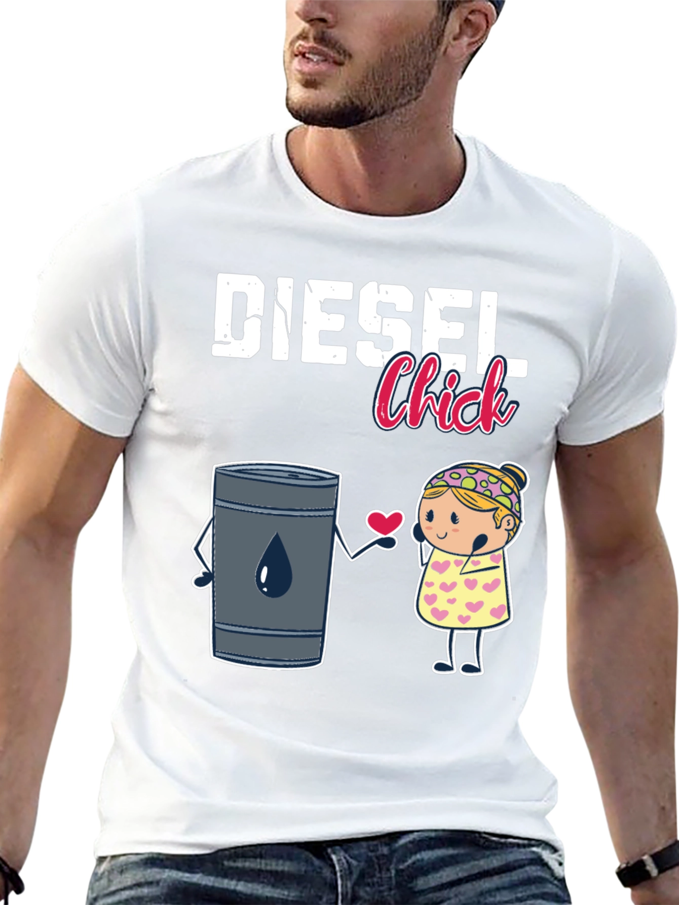 Diesel Chick Graphic T-Shirt - Black
