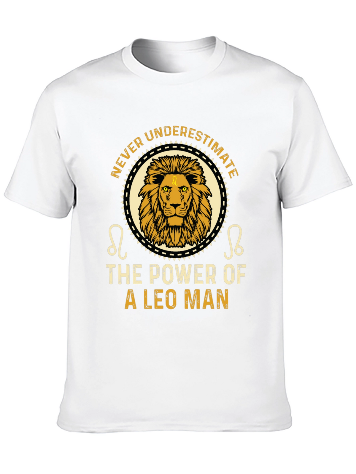Leo Man Power T-Shirt - Zodiac Sign Tee