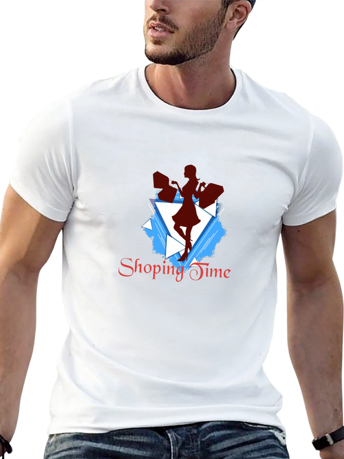 Stylish Shopping Time Graphic Tee