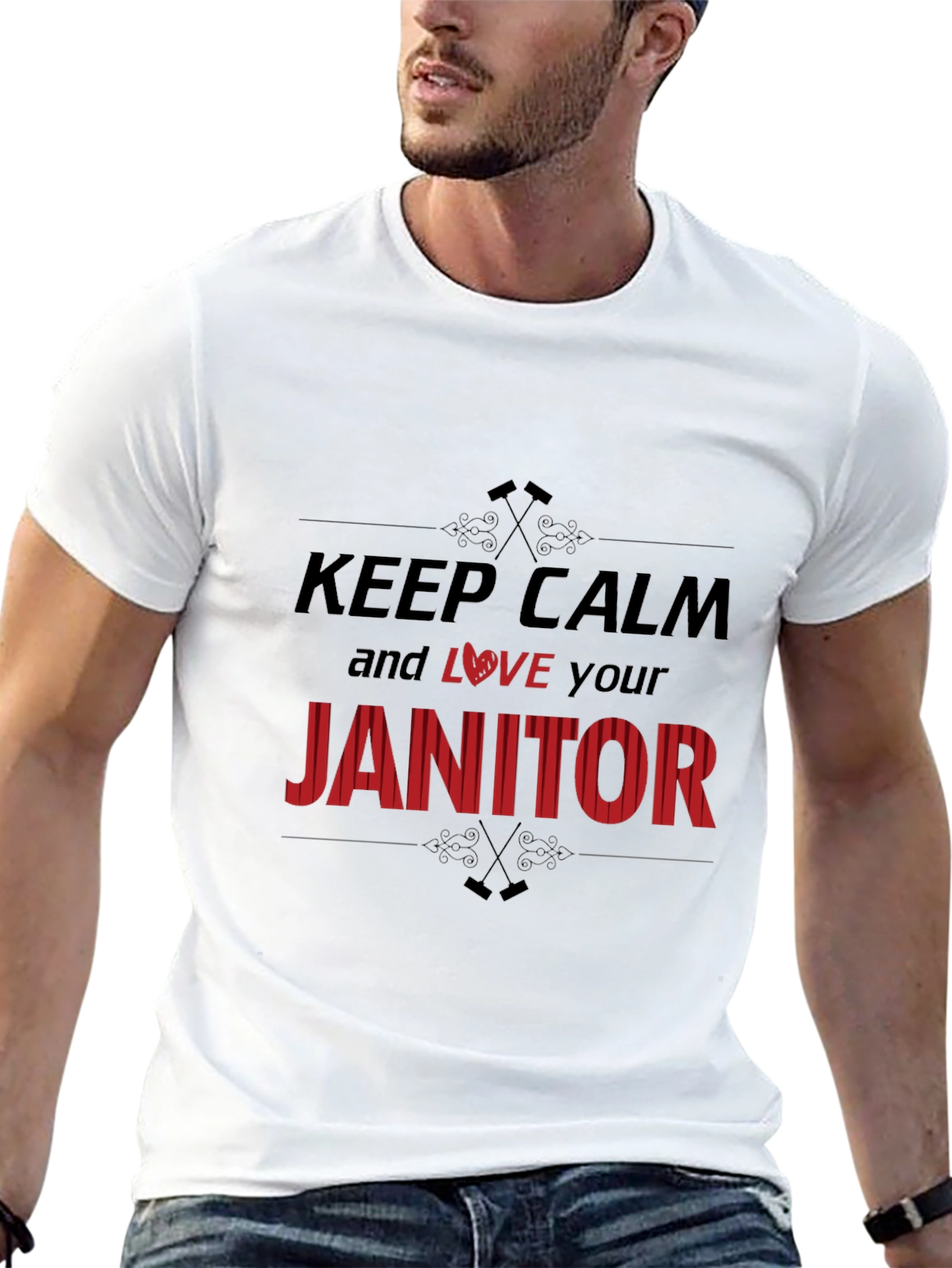 Keep Calm and Love Your Janitor T-Shirt
