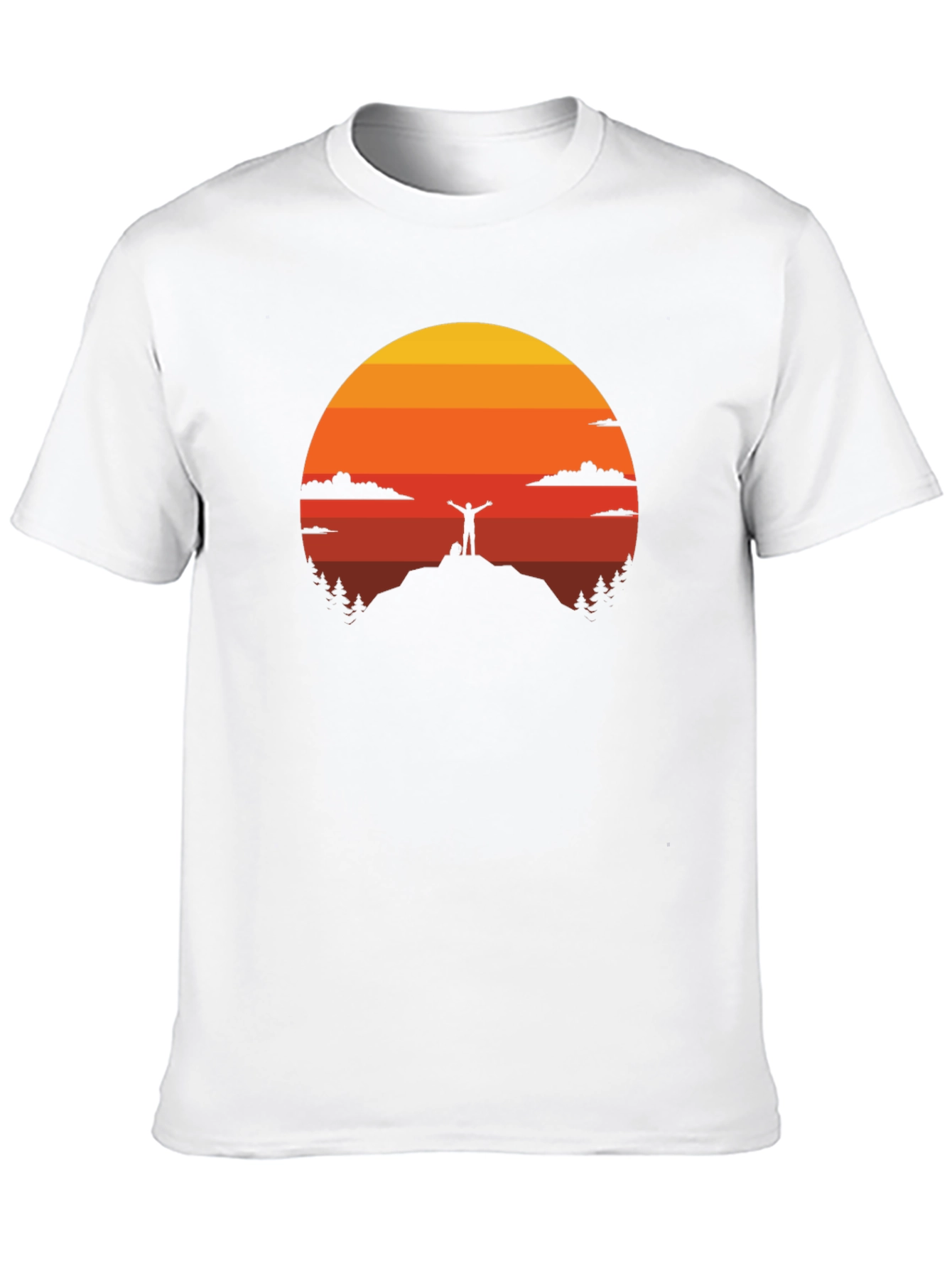 Sunset Silhouette Graphic Tee - Adventure Awaits!
