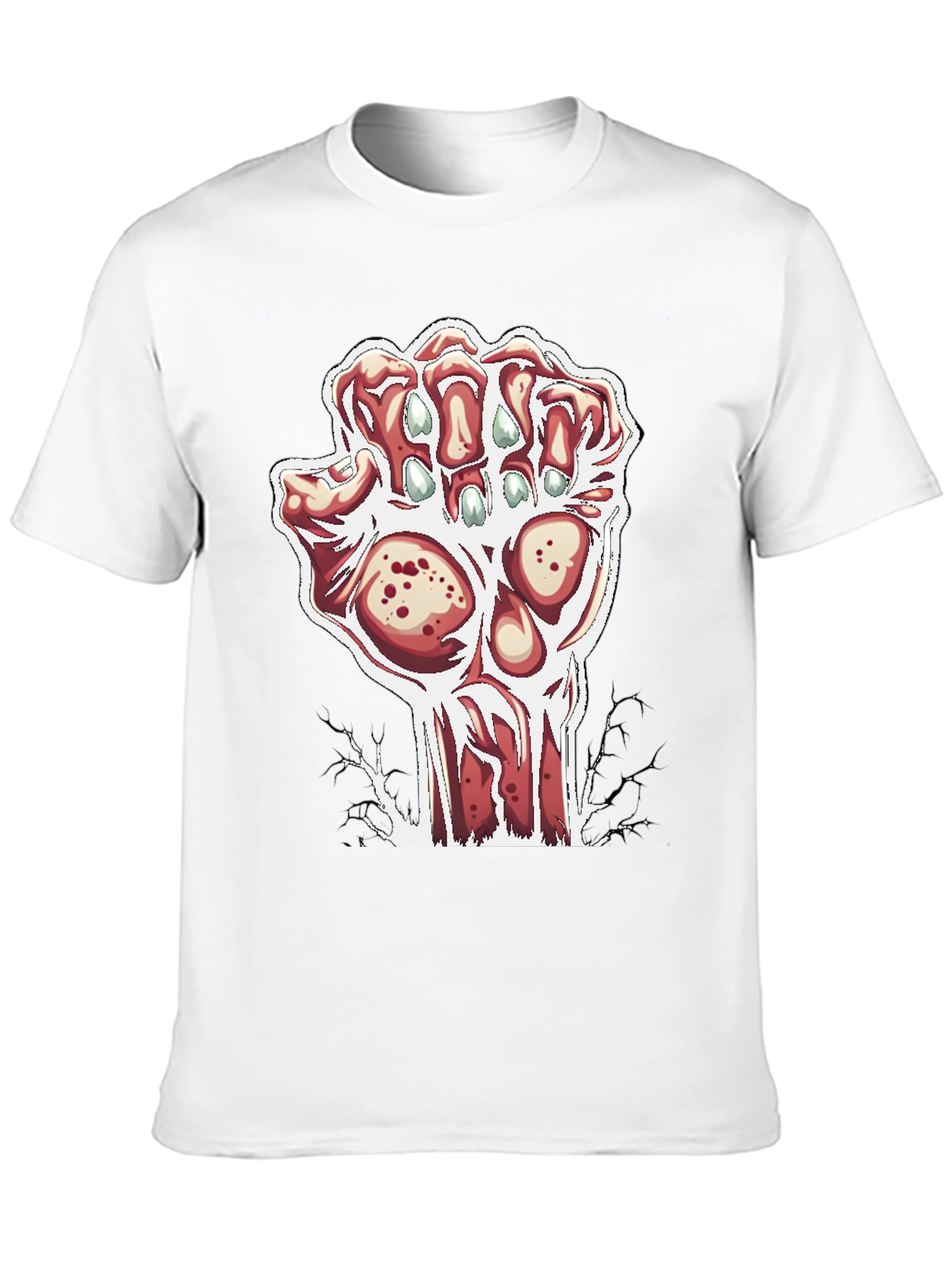 Zombie Hand Graphic Black T-Shirt