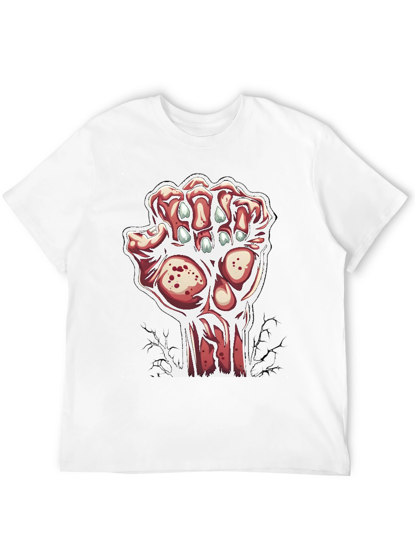 Zombie Hand Graphic Black T-Shirt